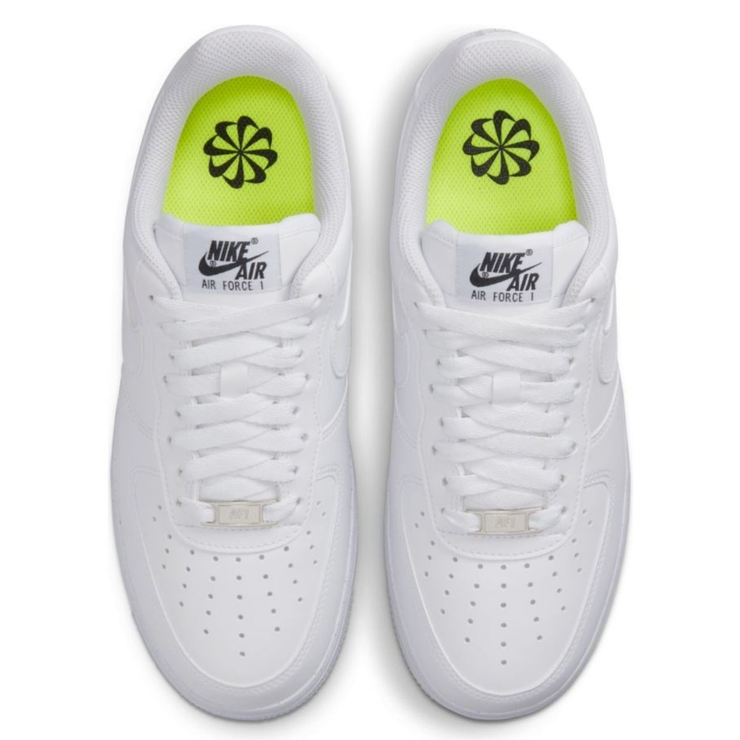 Nike AIR FORCE 1 07 WOMENS White white black metallic Sil Hype DC
