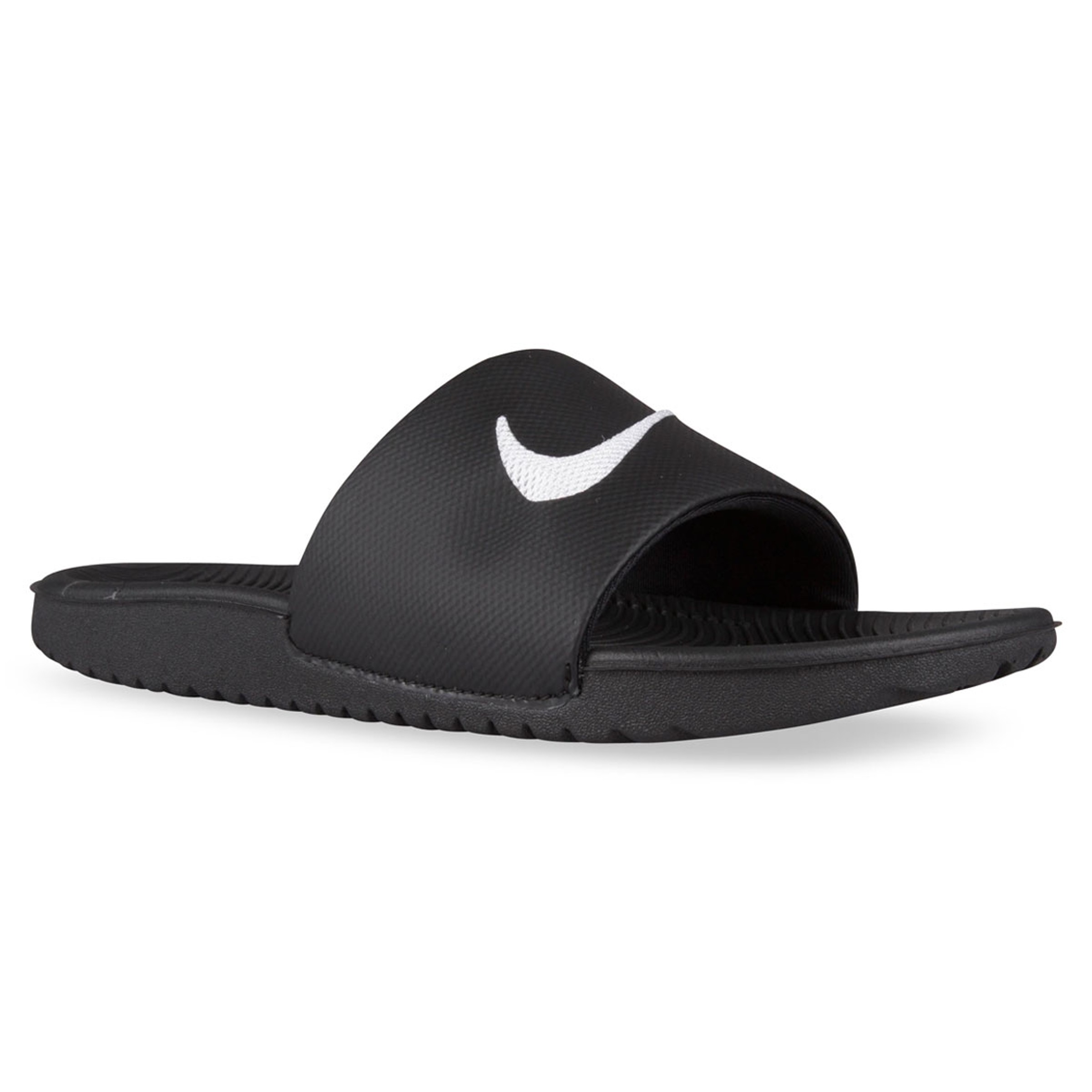 Nike KAWA SLIDE GRADE SCHOOL Black White Hype DC