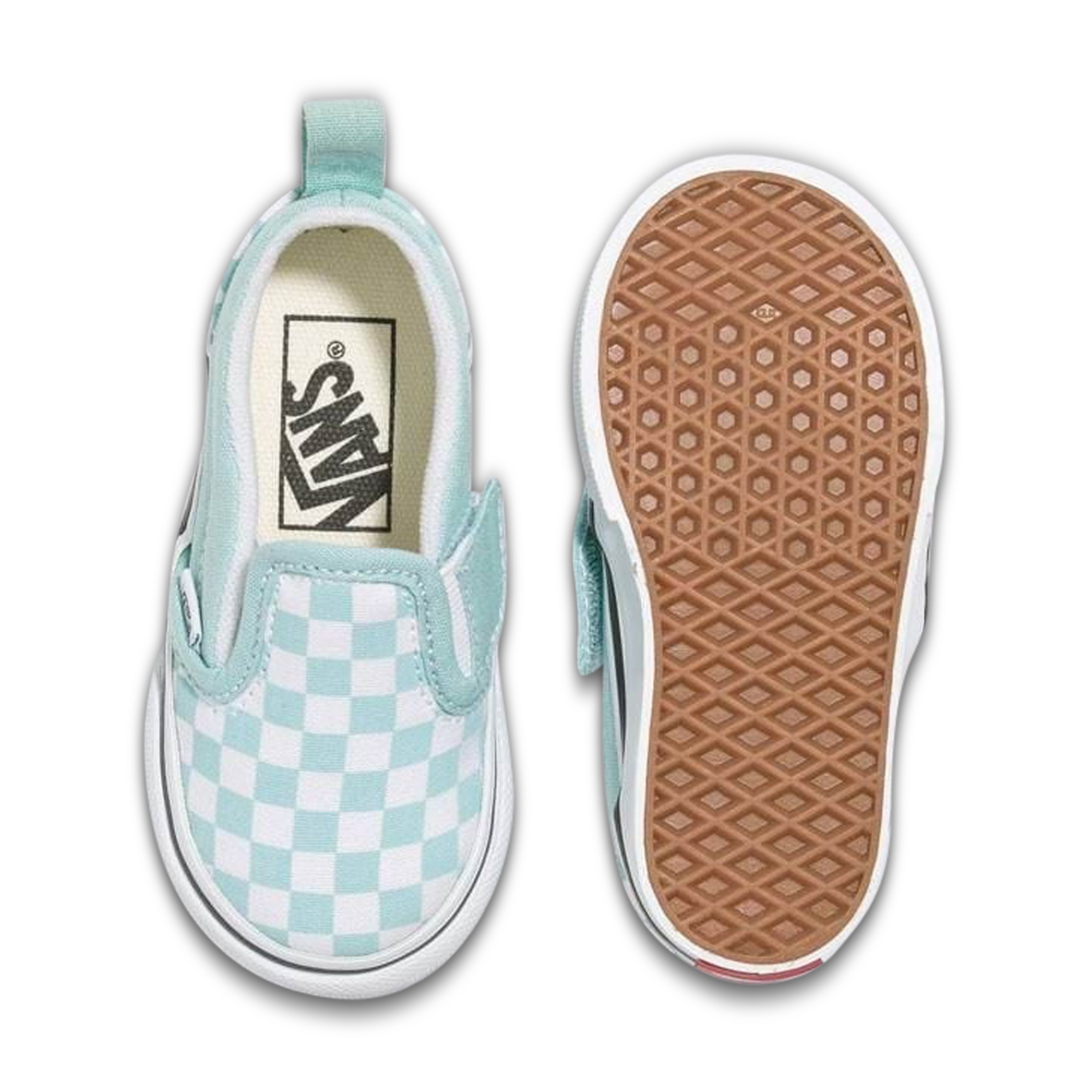 Vans SLIP ON V COLOR THEORY Color Theory Checkerboard Canal Blue