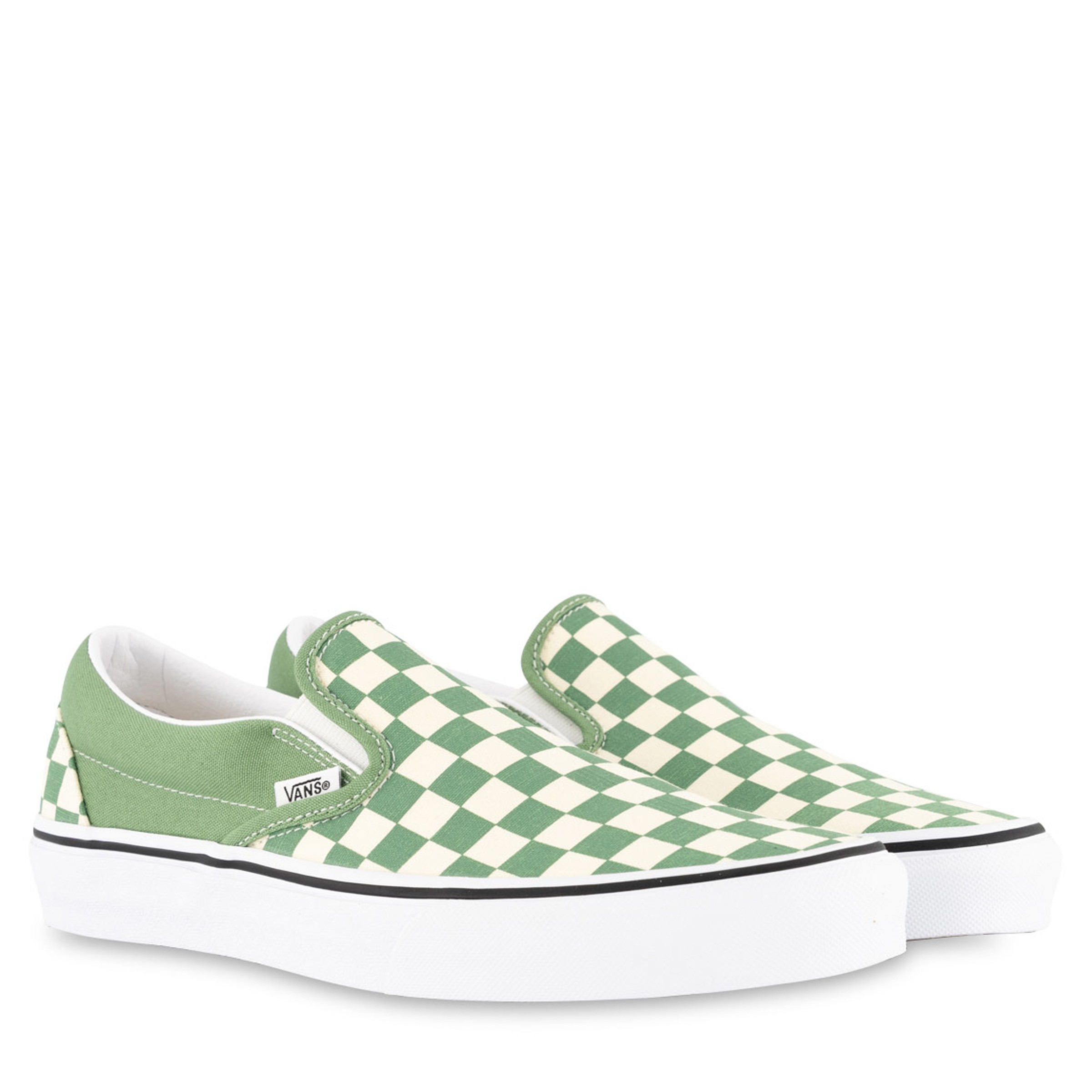vans slip on shale green