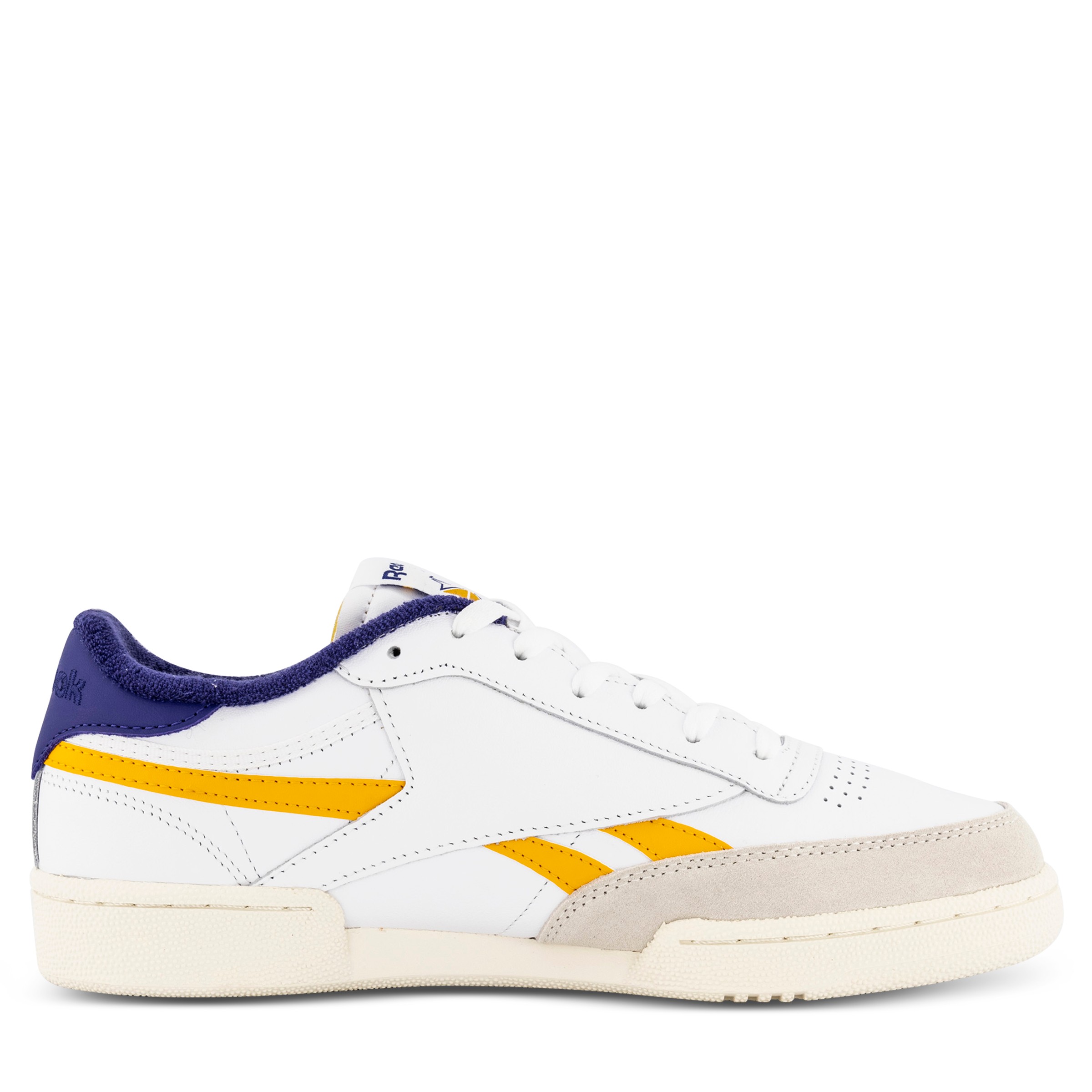 Reebok Club C Revenge White Collegiate Gold Purple Hype DC
