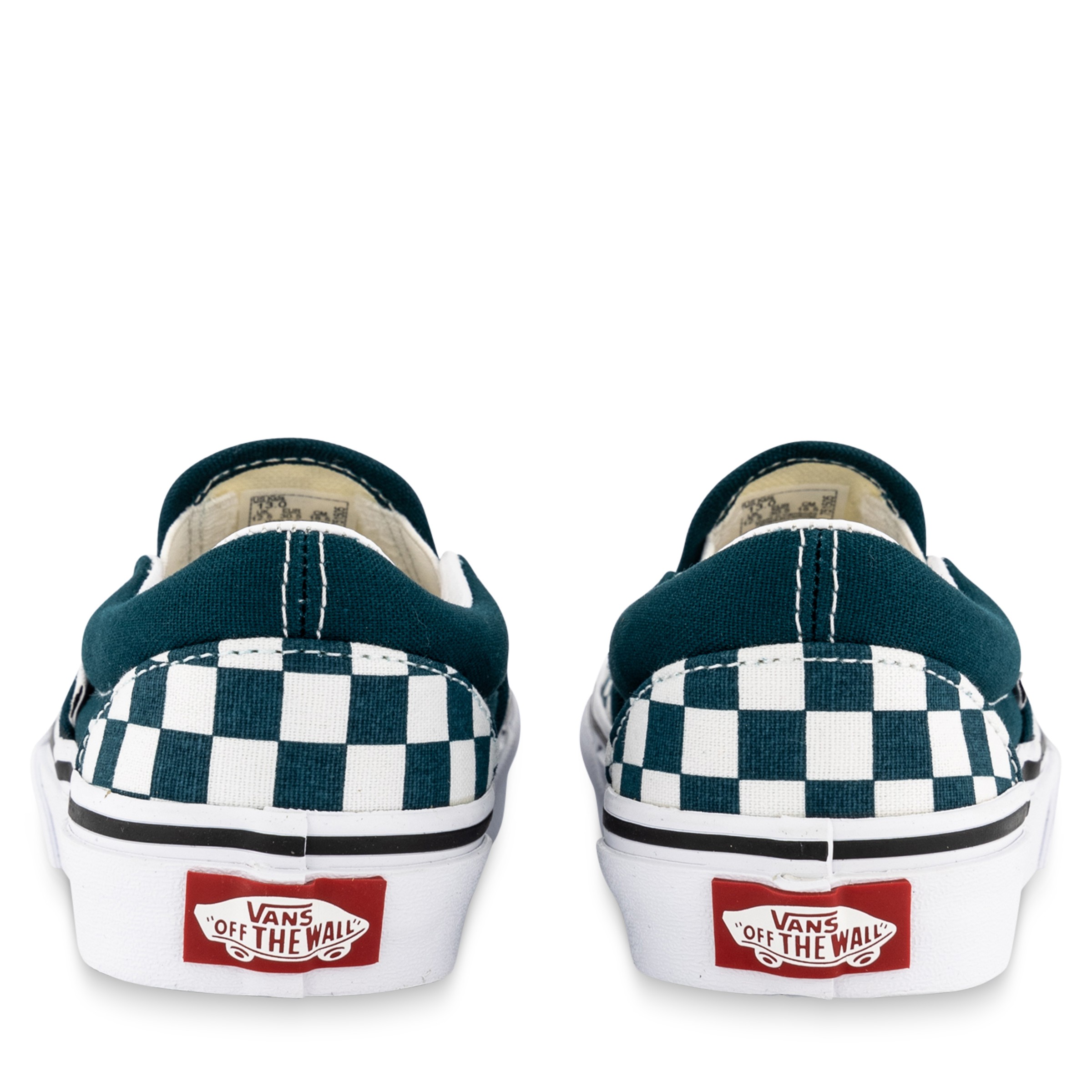 Teal clearance checkered vans
