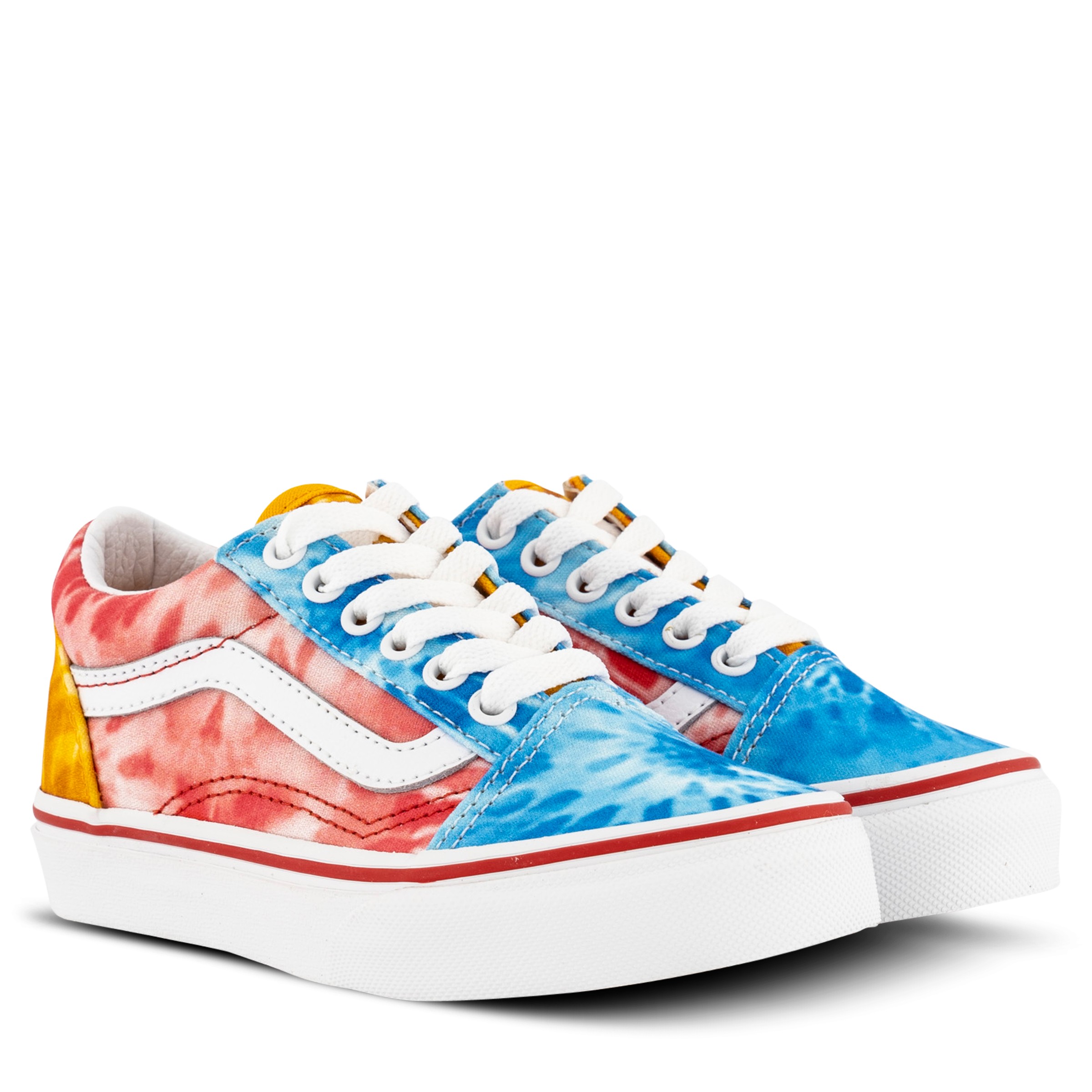 Tie dye low top vans store