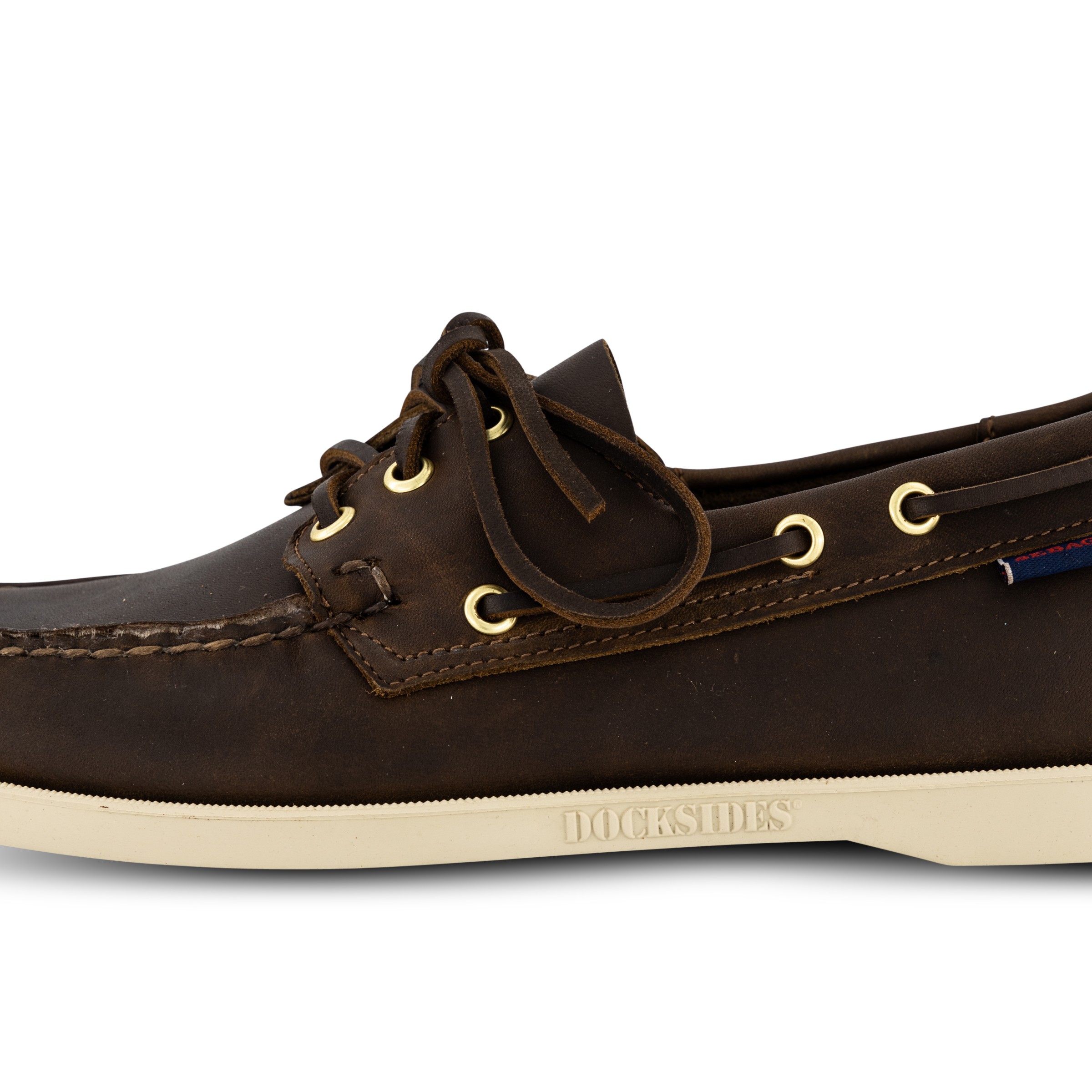 Sebago Portland Three Eye Dark Brown Brown Hype DC