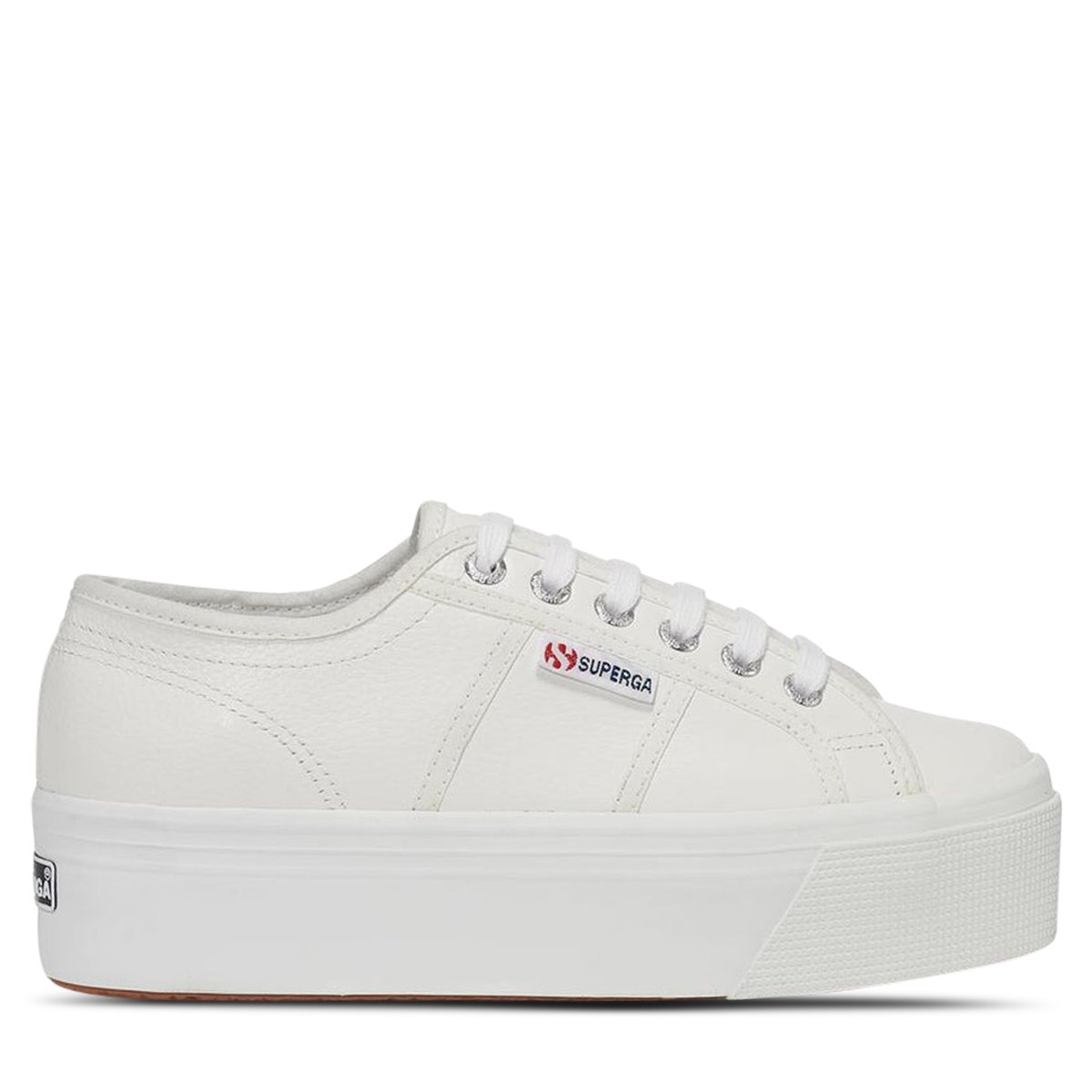 Superga 2790 Tumbled Leather White Hype DC