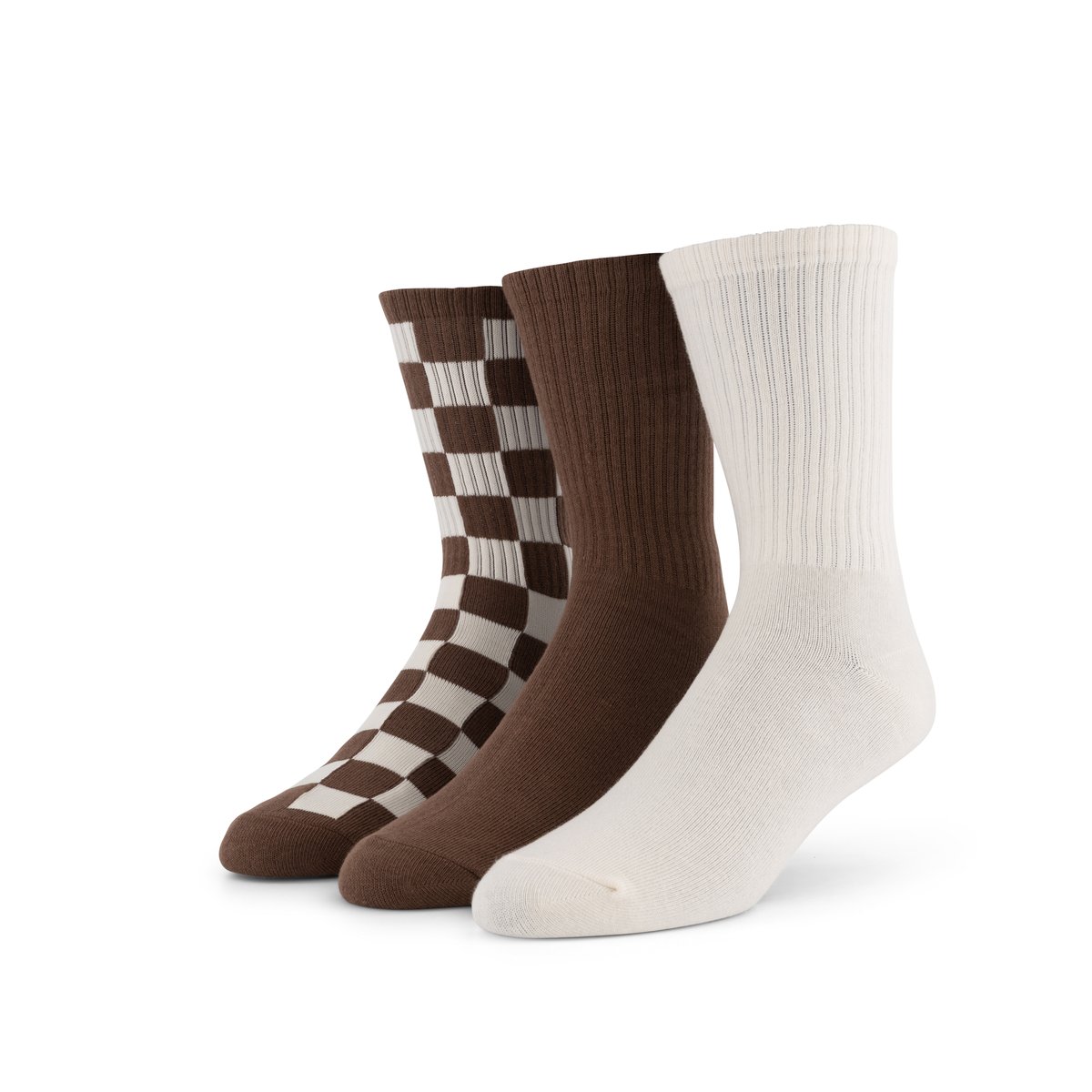 20655097-5e37-4e4c-b4da-d9d8af65b42e Checker Crew Socks 3-Pack Choc ...