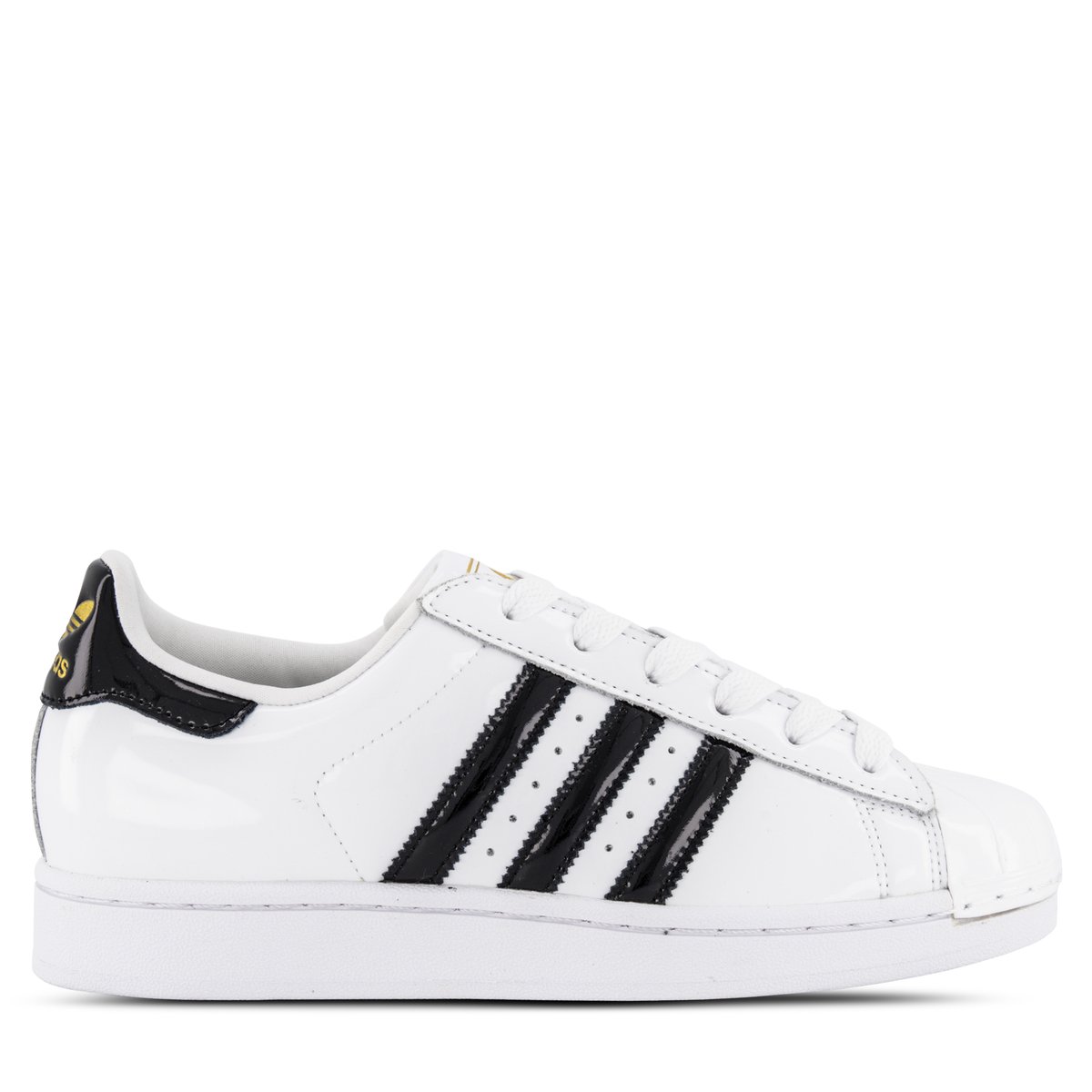 adidas Originals Superstar II Womens Ftwr White/Core Black/Gold Met ...