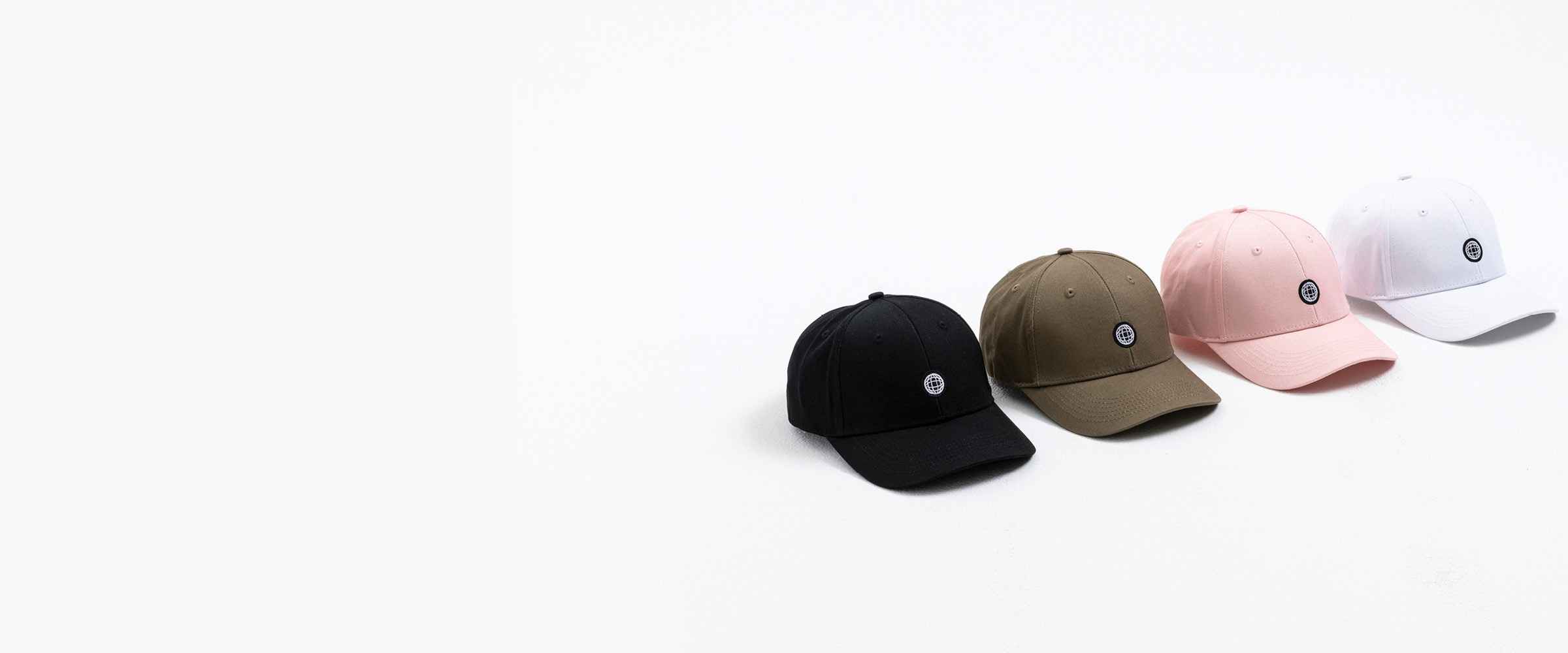 4 Hype Branded caps adjacent