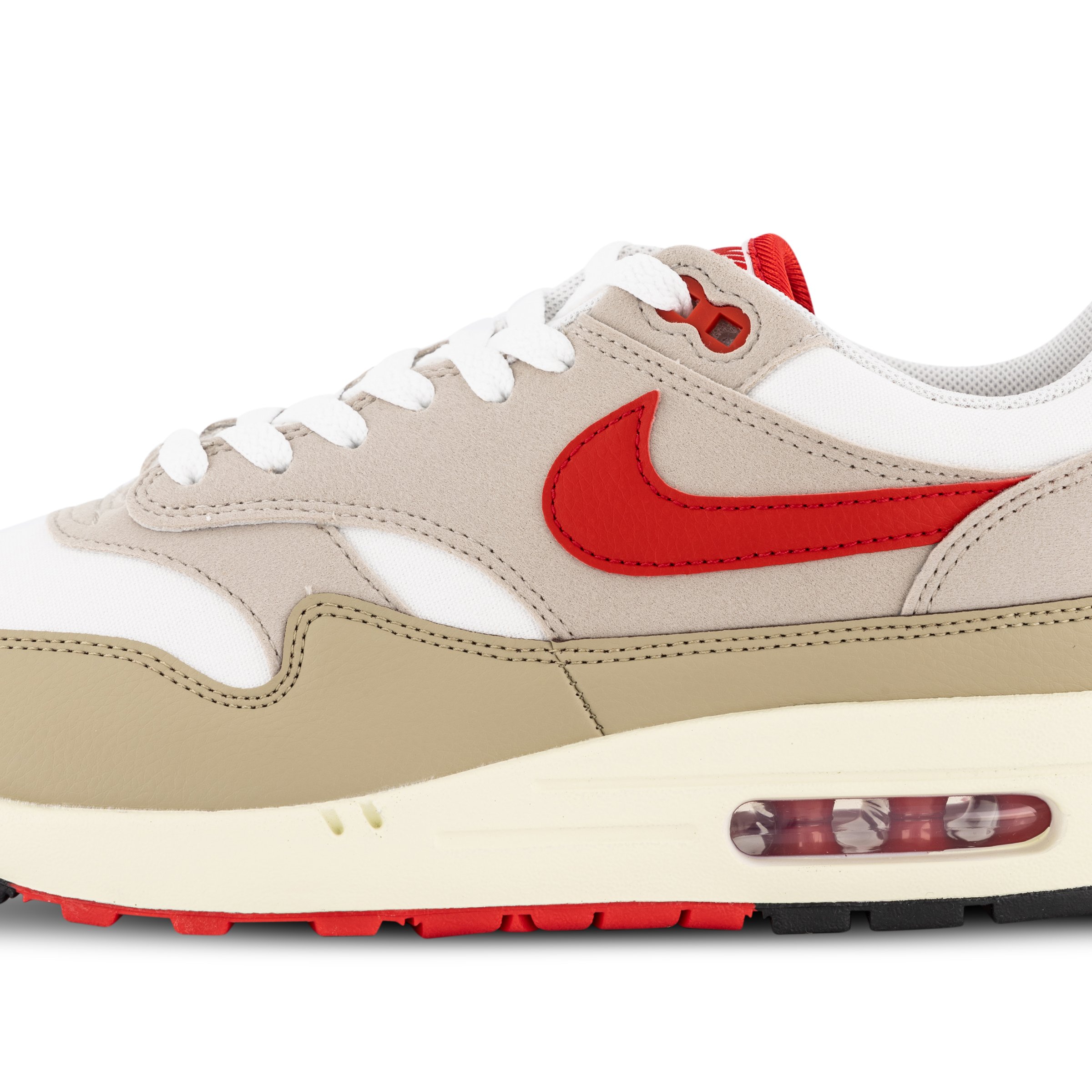Nike Air Max 1 White University Red Cream Limestone Hype DC