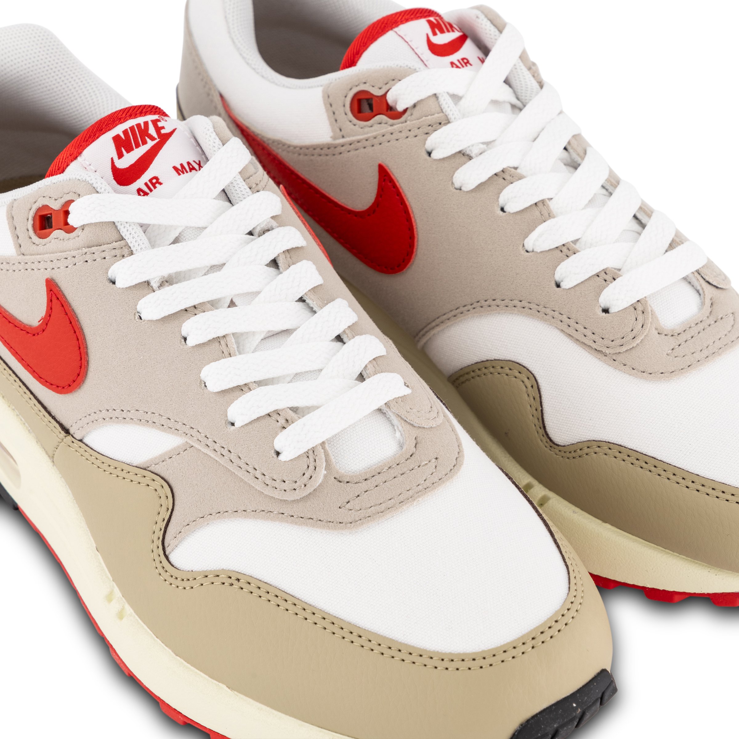 Nike Air Max 1 White University Red Cream Limestone Hype DC