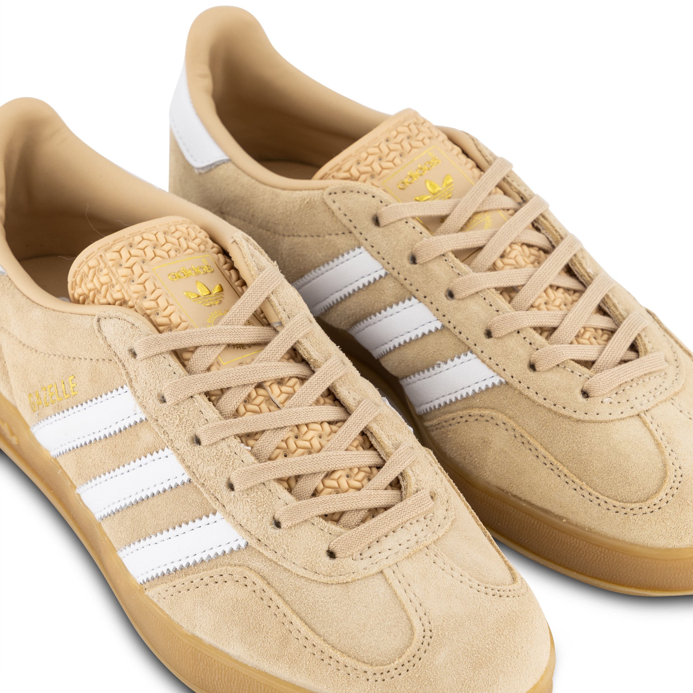 Adidas gazelle beige womens on sale