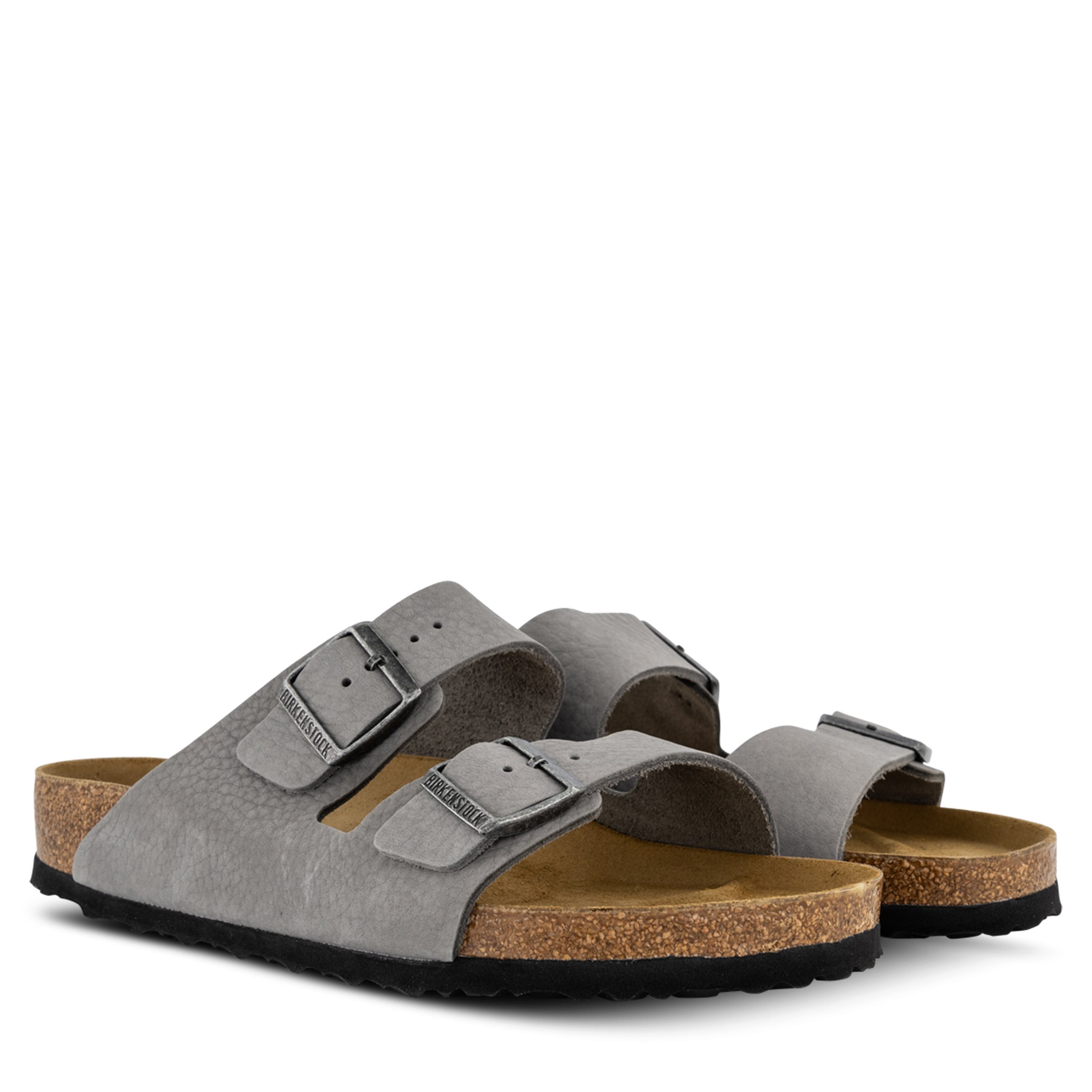 サンダル BIRKENSTOCK FW25 Grey Arizona slippers (1020707 WHALEGRAY) Arizona Nubuk Leather Desert Buck Whale Gray | BIRKENSTOCK