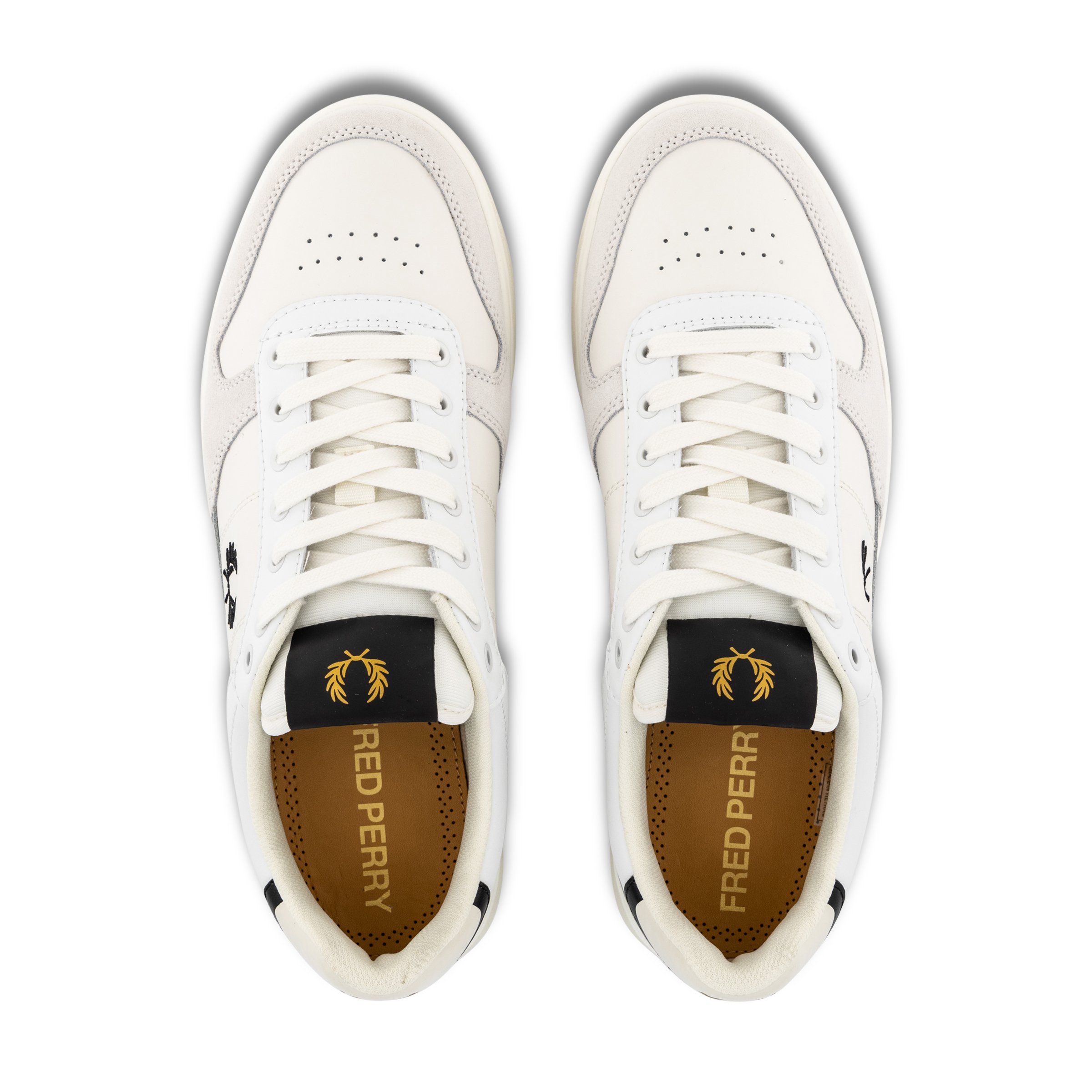 【FRED PERRY】 ★ B300 LEATHER ★ SNOW WHITE Fred Perry B300 Leather 'Snow White' New (US11) B8293 stan