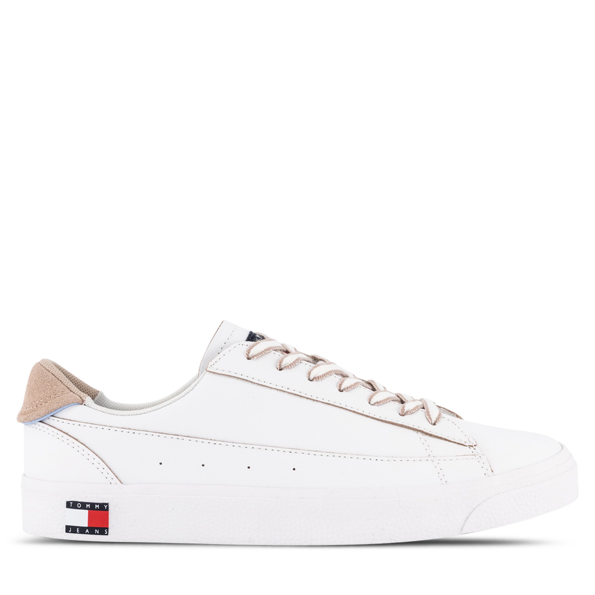 tommy jeans leather varsity