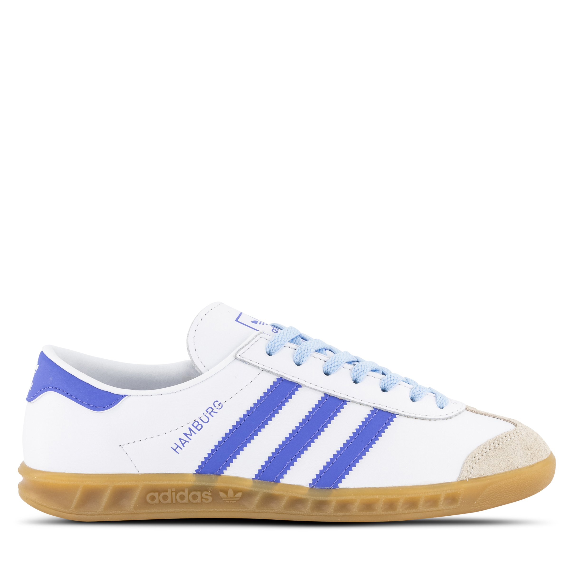 adidas Originals Hamburg Womens White Semi Cobalt Blue Gum Hype DC