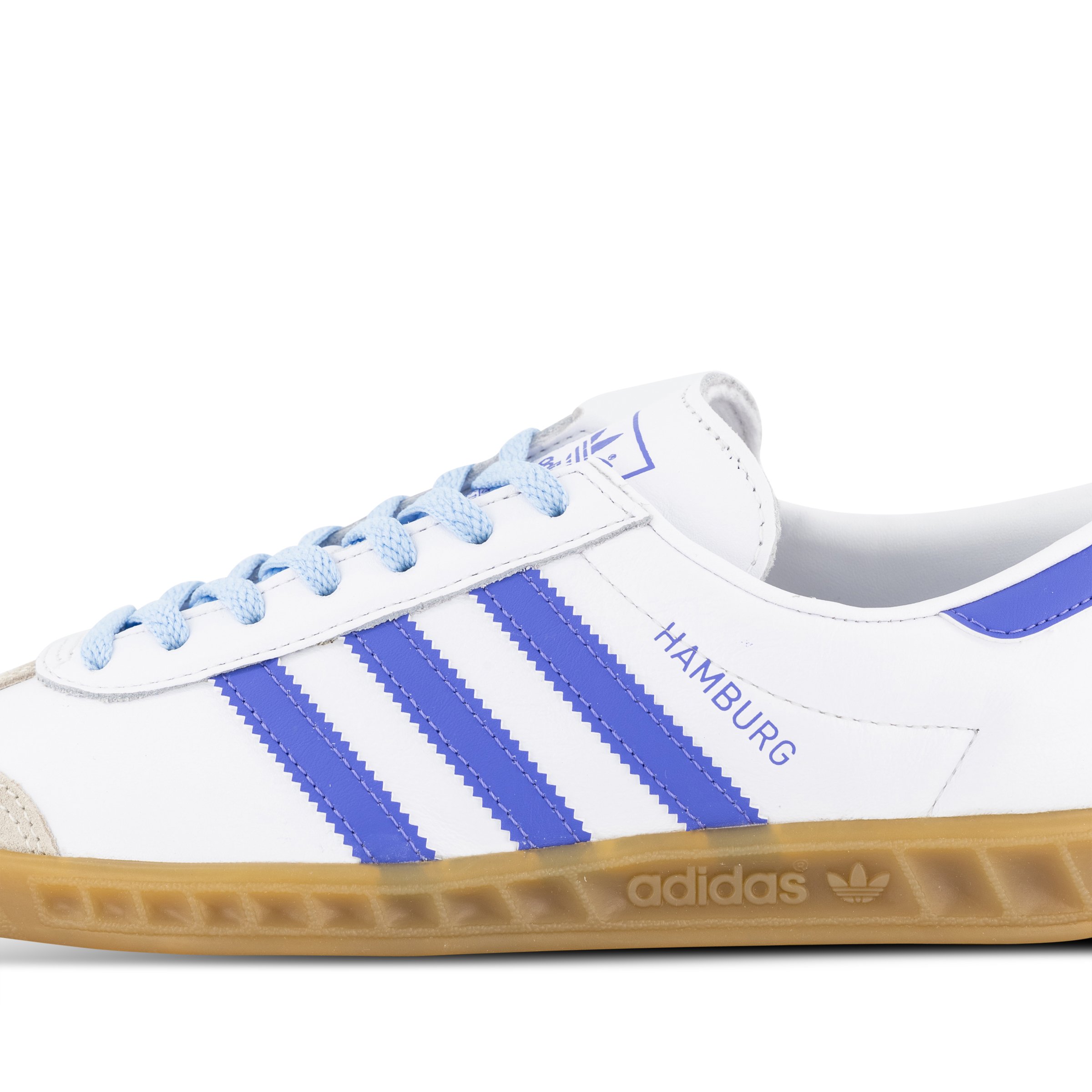 adidas Originals Hamburg Womens White Semi Cobalt Blue Gum Hype DC