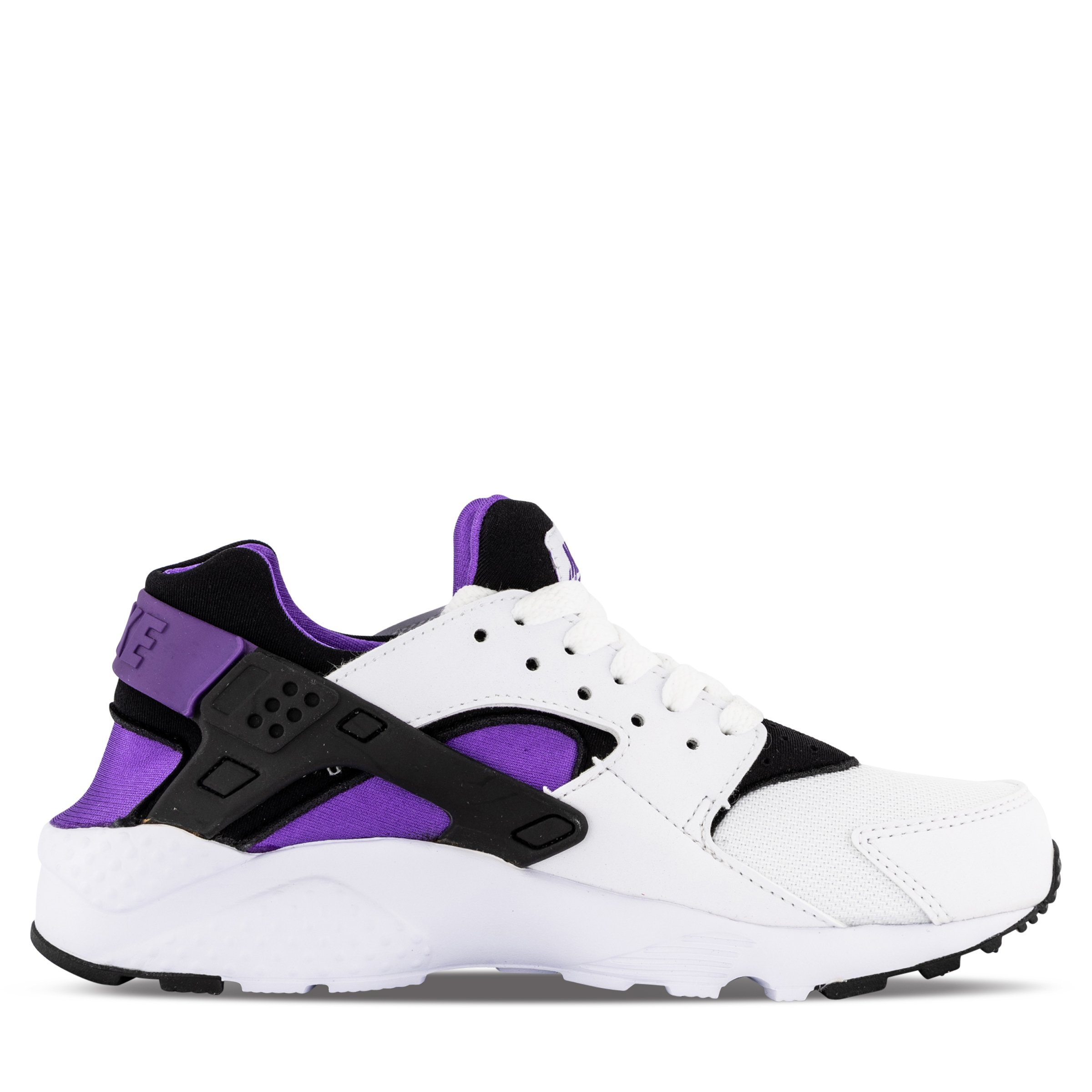 Nike Huarache Run Youth White Black Purple Punch Hype DC