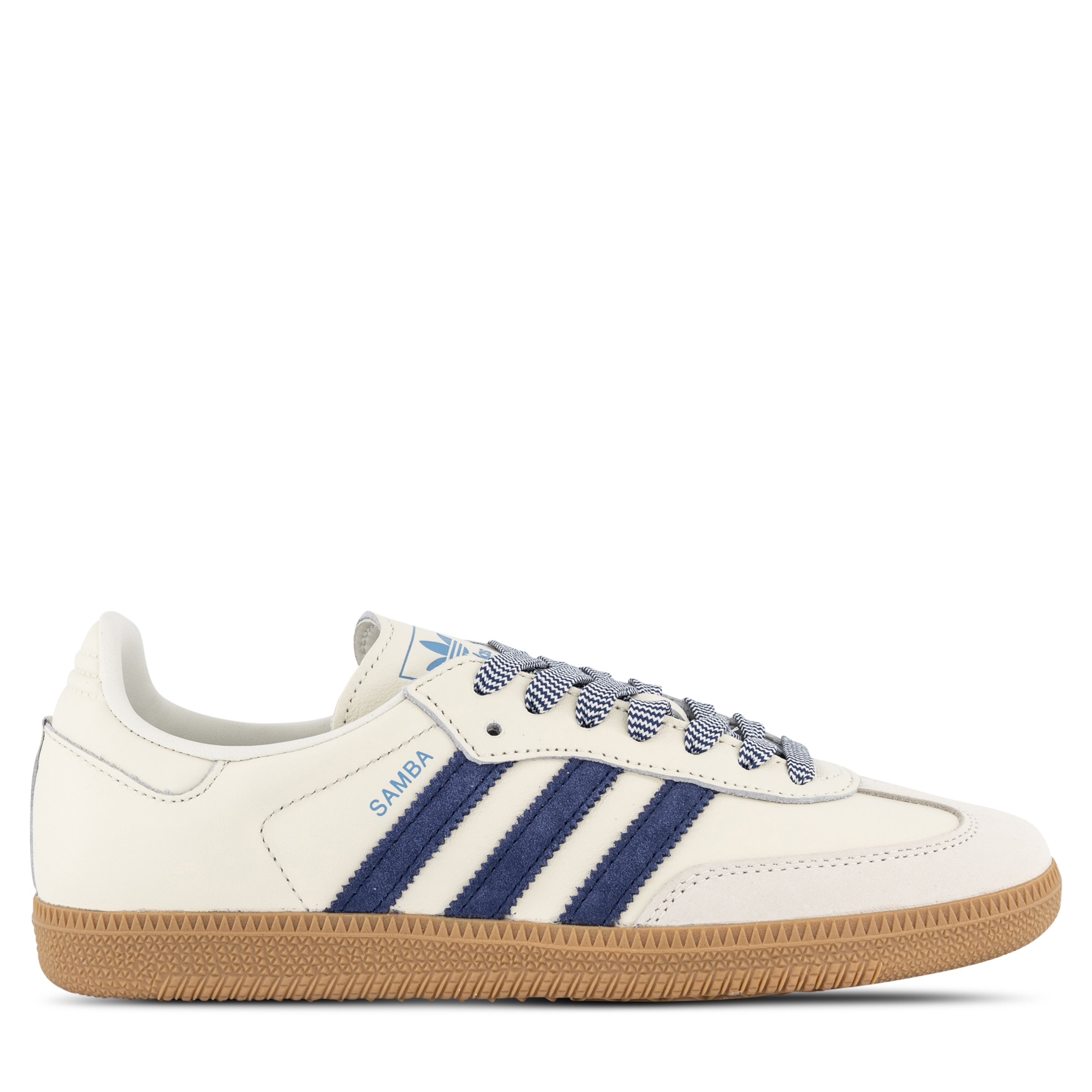 adidas Originals Samba OG Womens Off White Dark Blue Clear Sky Hype DC