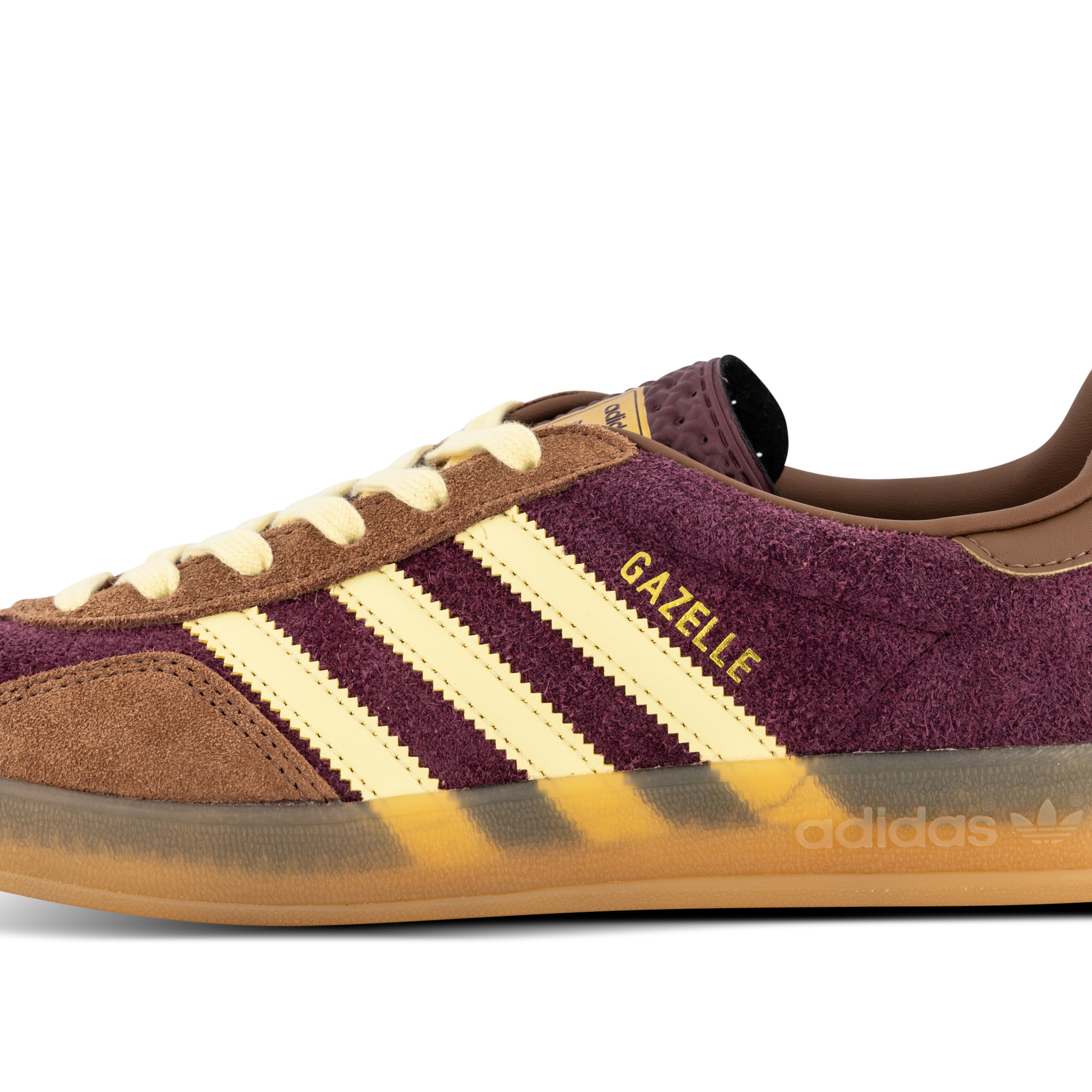 adidas Gazelle Indoor Maroon Yellow Maroon Gazelle Sneakers Hype DC