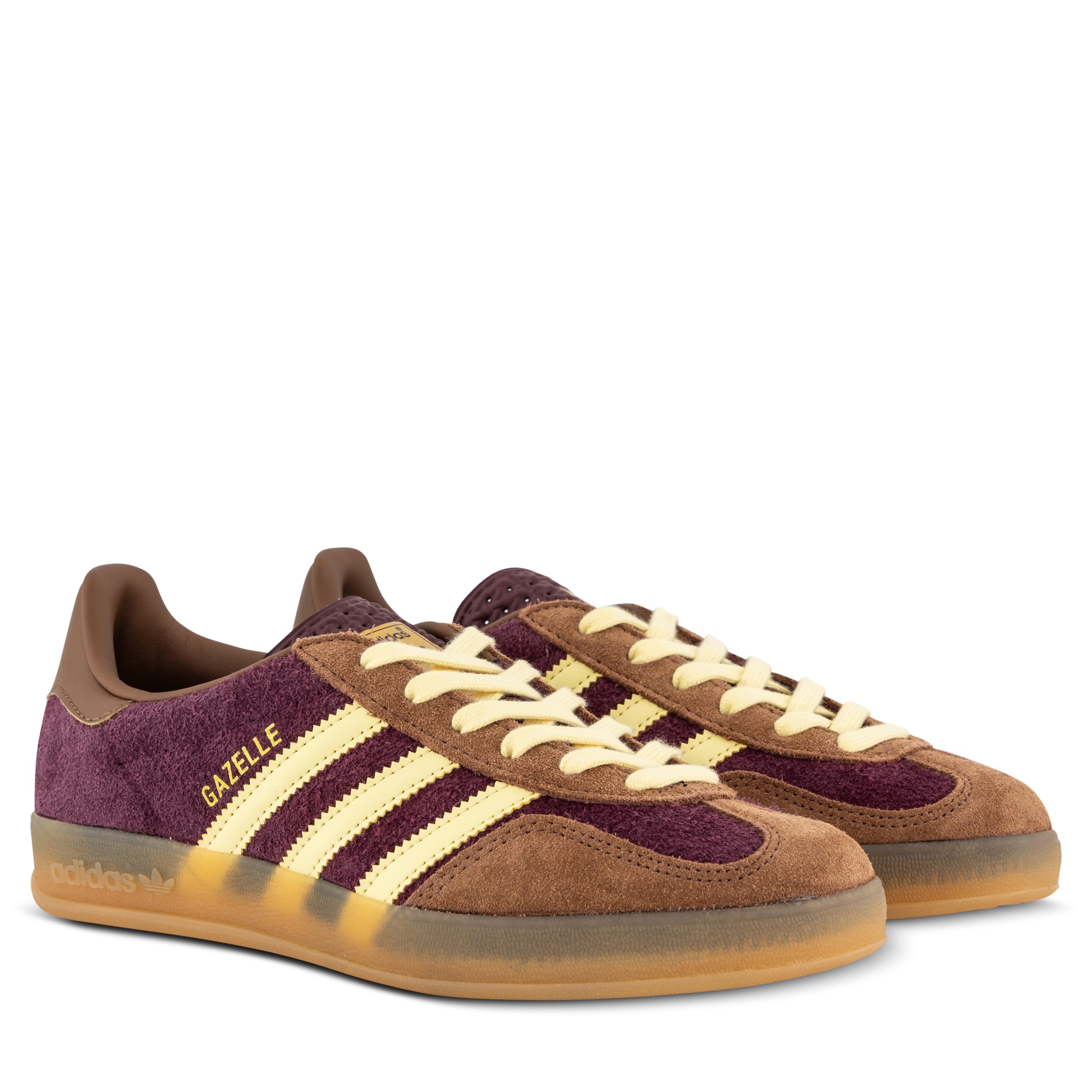 adidas Gazelle Indoor Maroon Yellow Maroon Gazelle Sneakers Hype DC