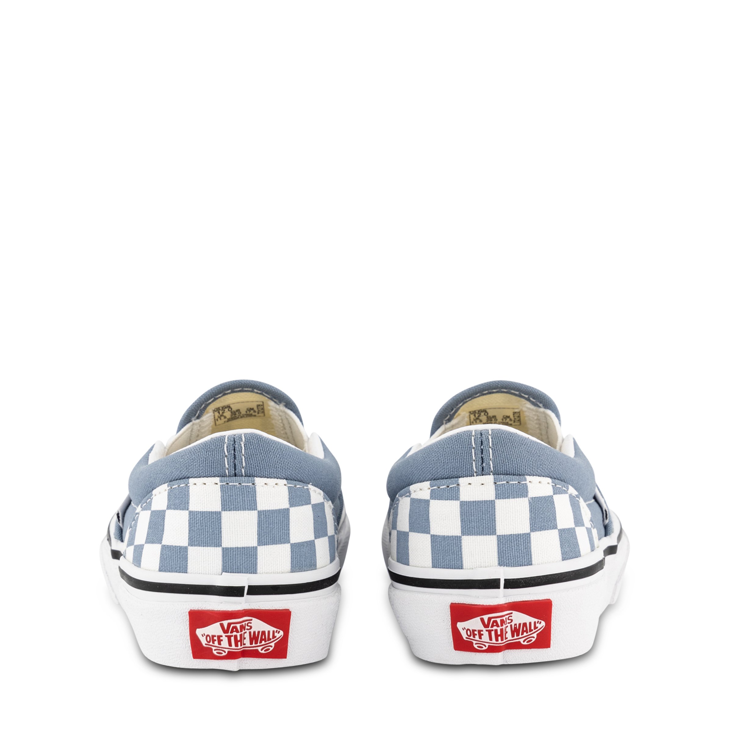 Baby blue vans hot sale slip ons