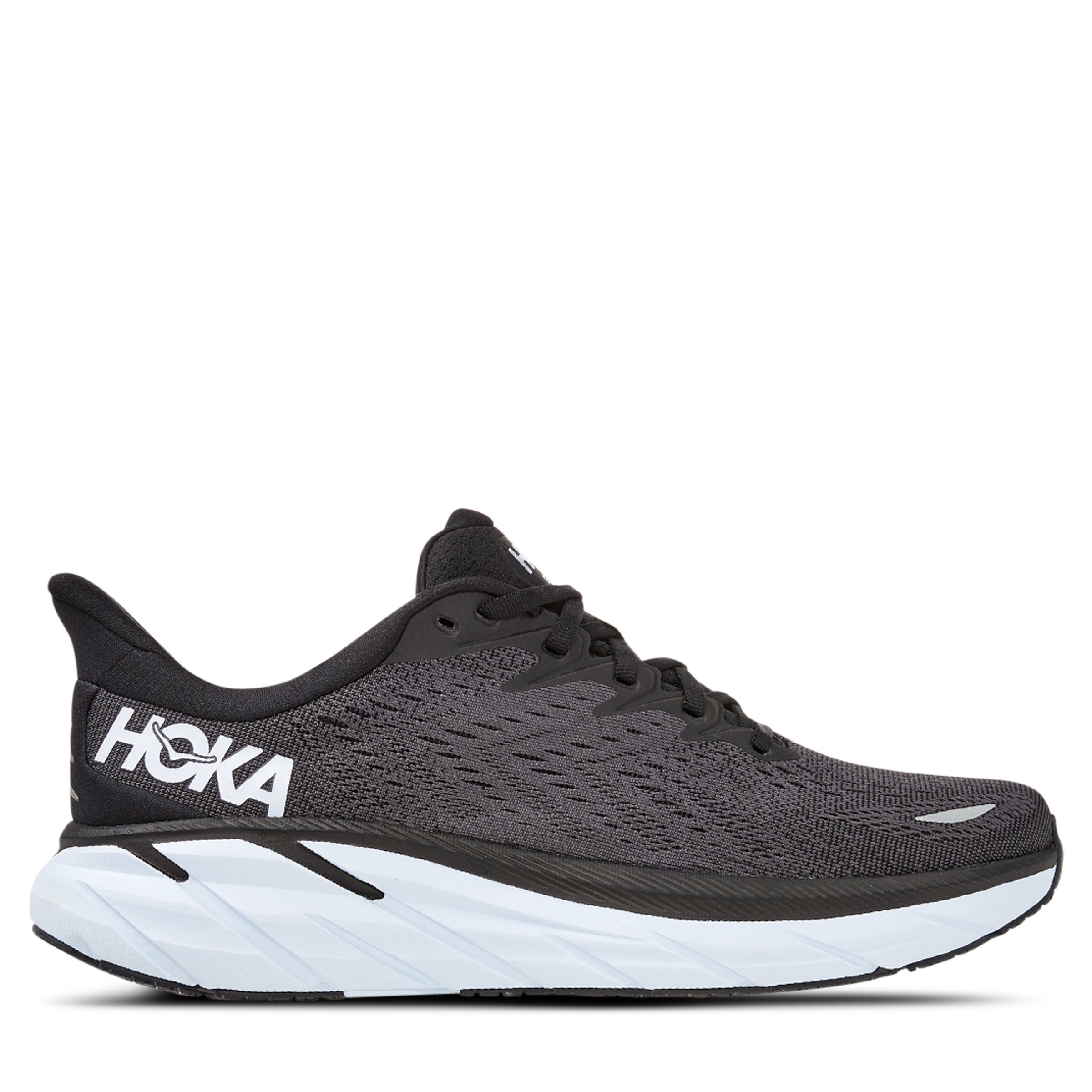 HOKA Clifton Wide Black/White Hype DC