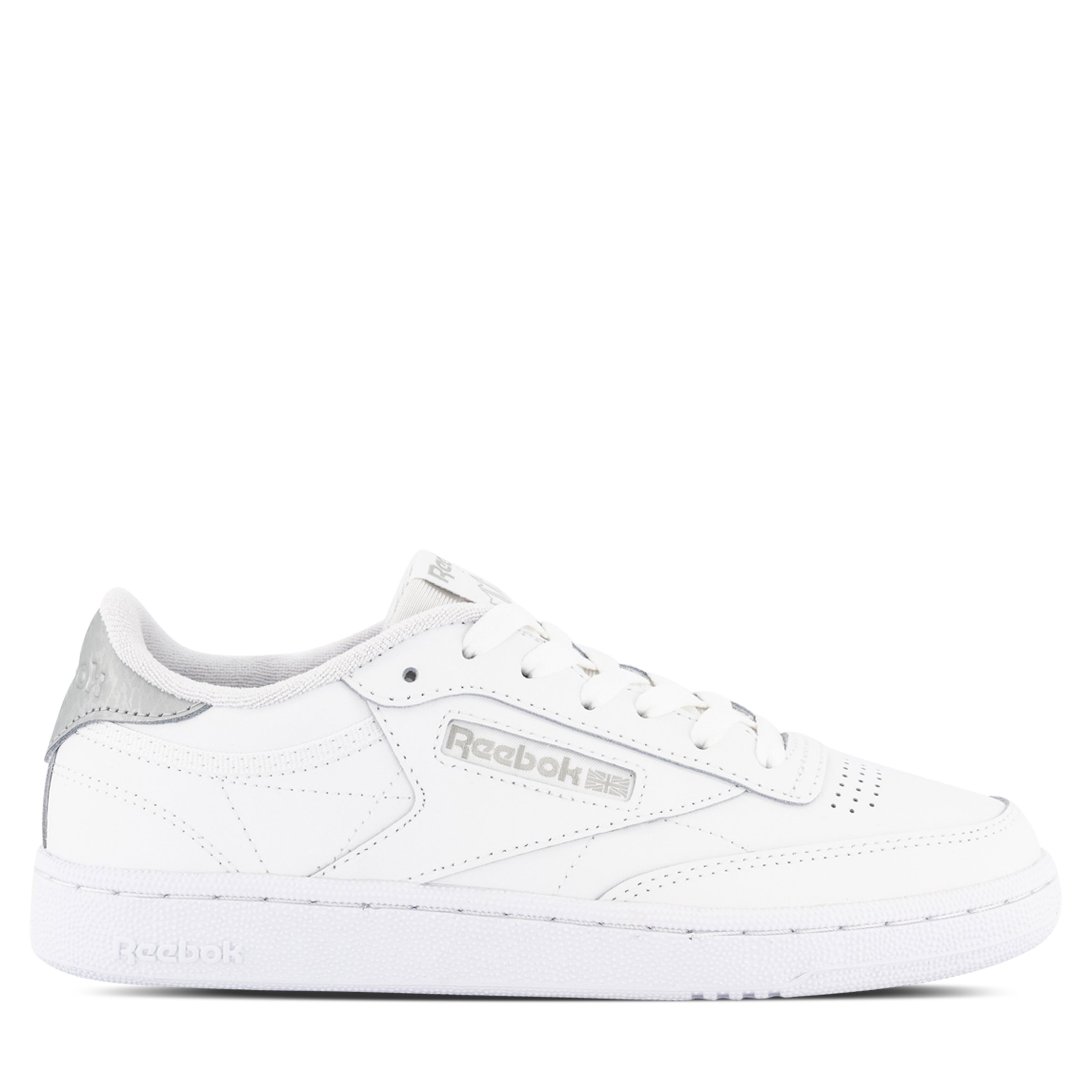 Silver reeboks clearance womens