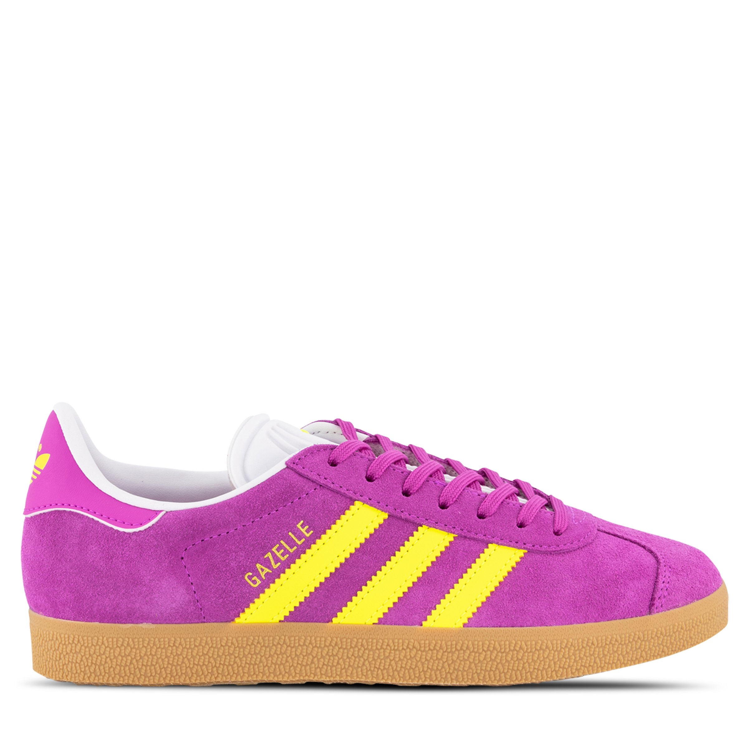 Adidas gazelle purple yellow hot sale
