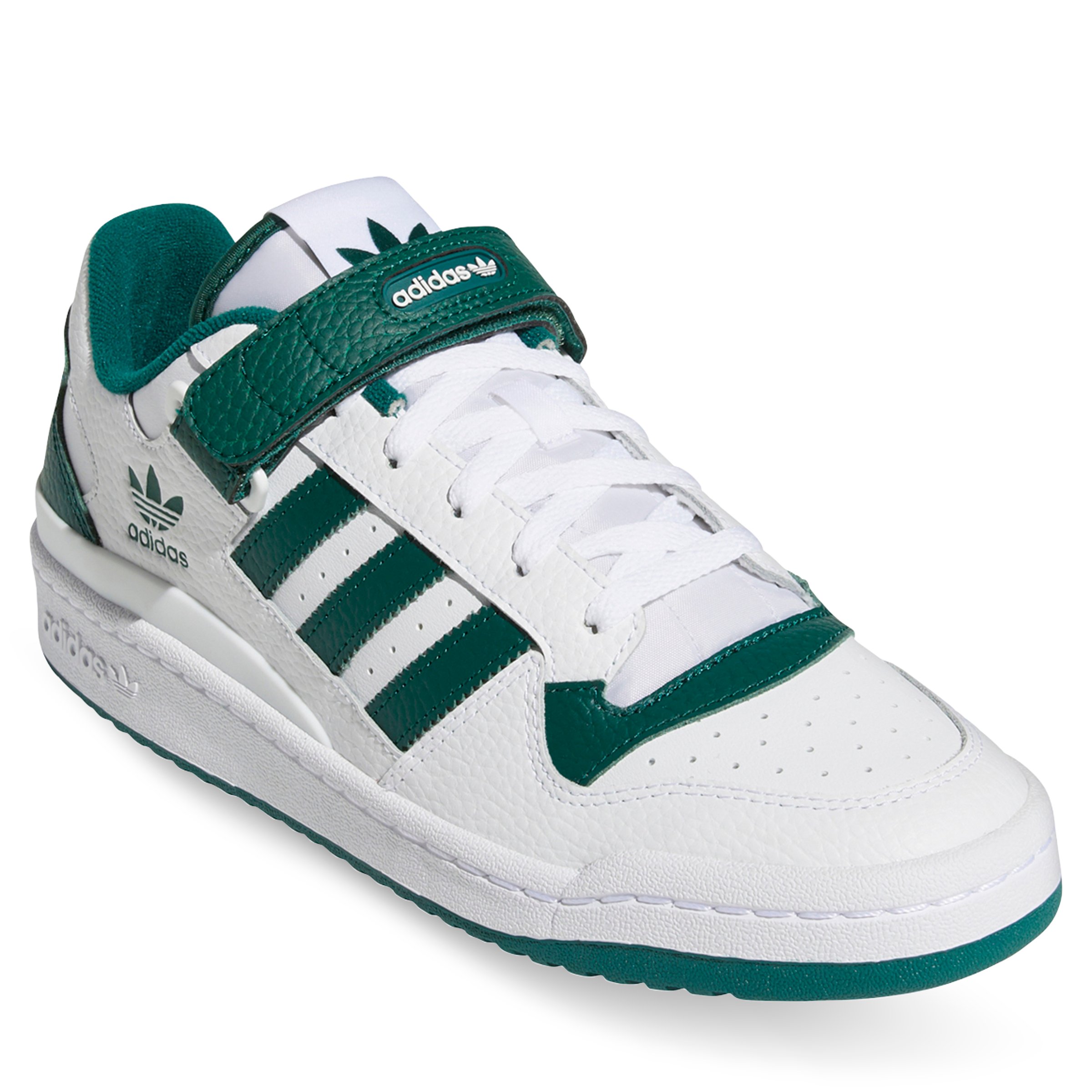 Adidas forum low white green top