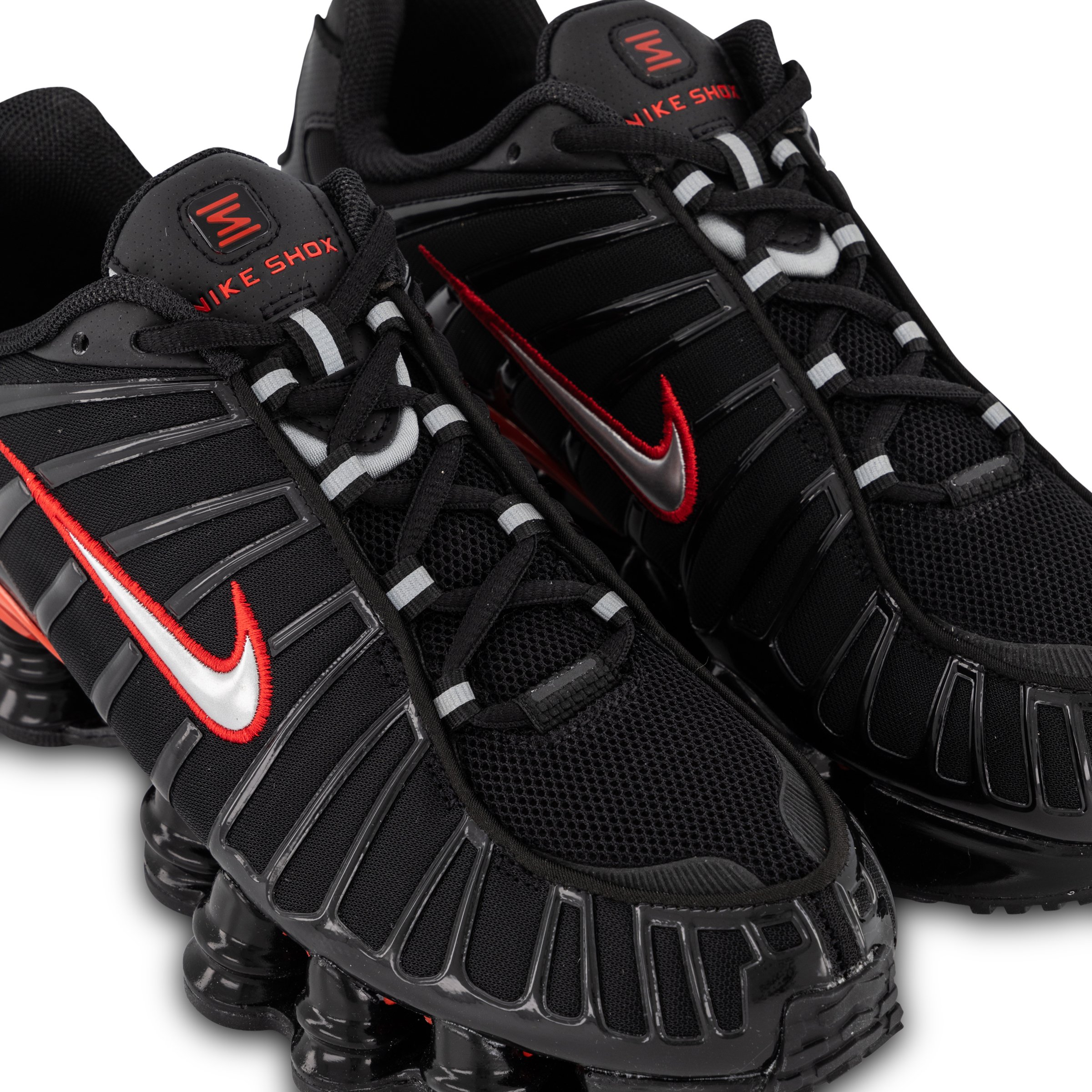 Nike Shox TL Black Metallic Silver University Red Hype DC