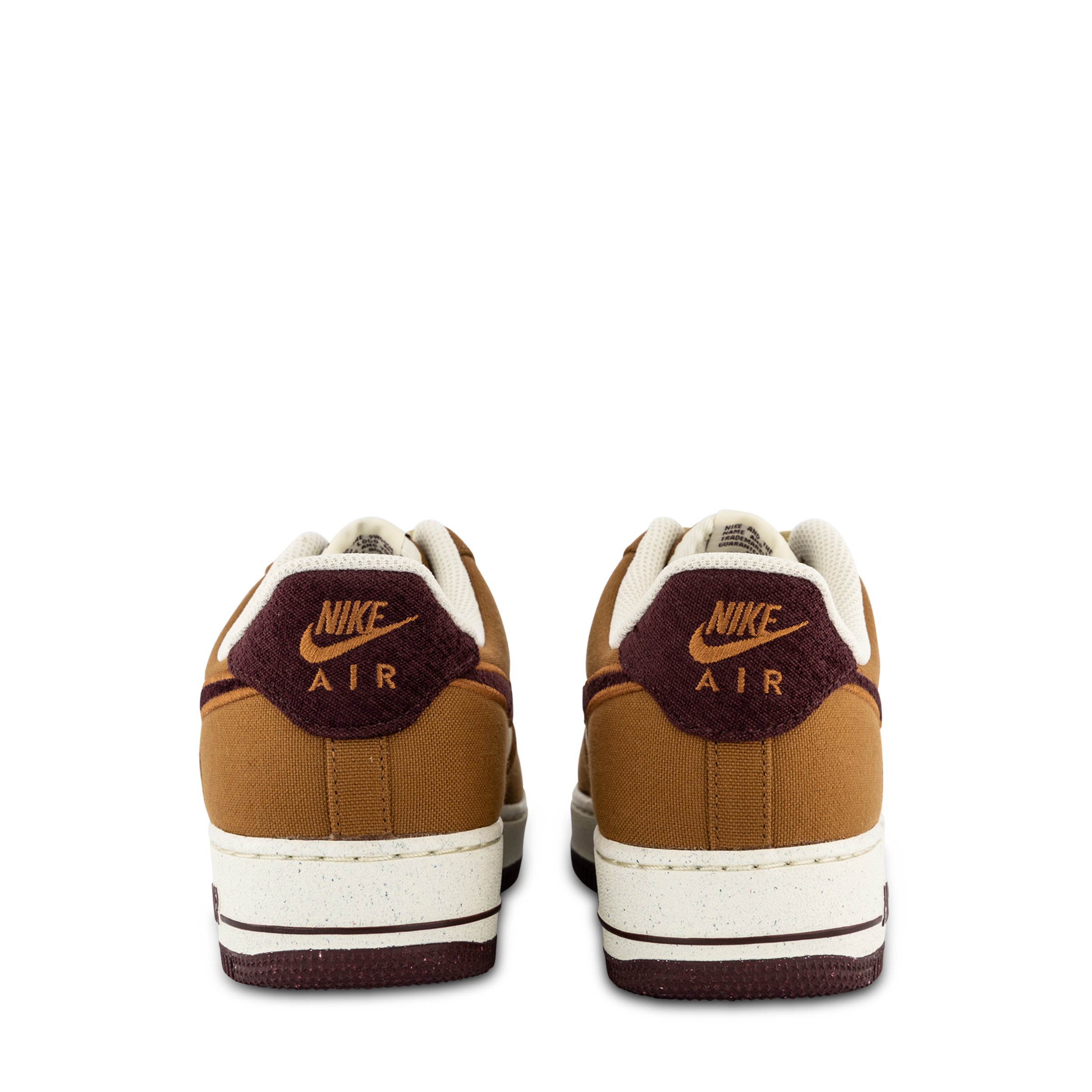 Nike air force 1 '07 trainers in burgundy velvet cheap