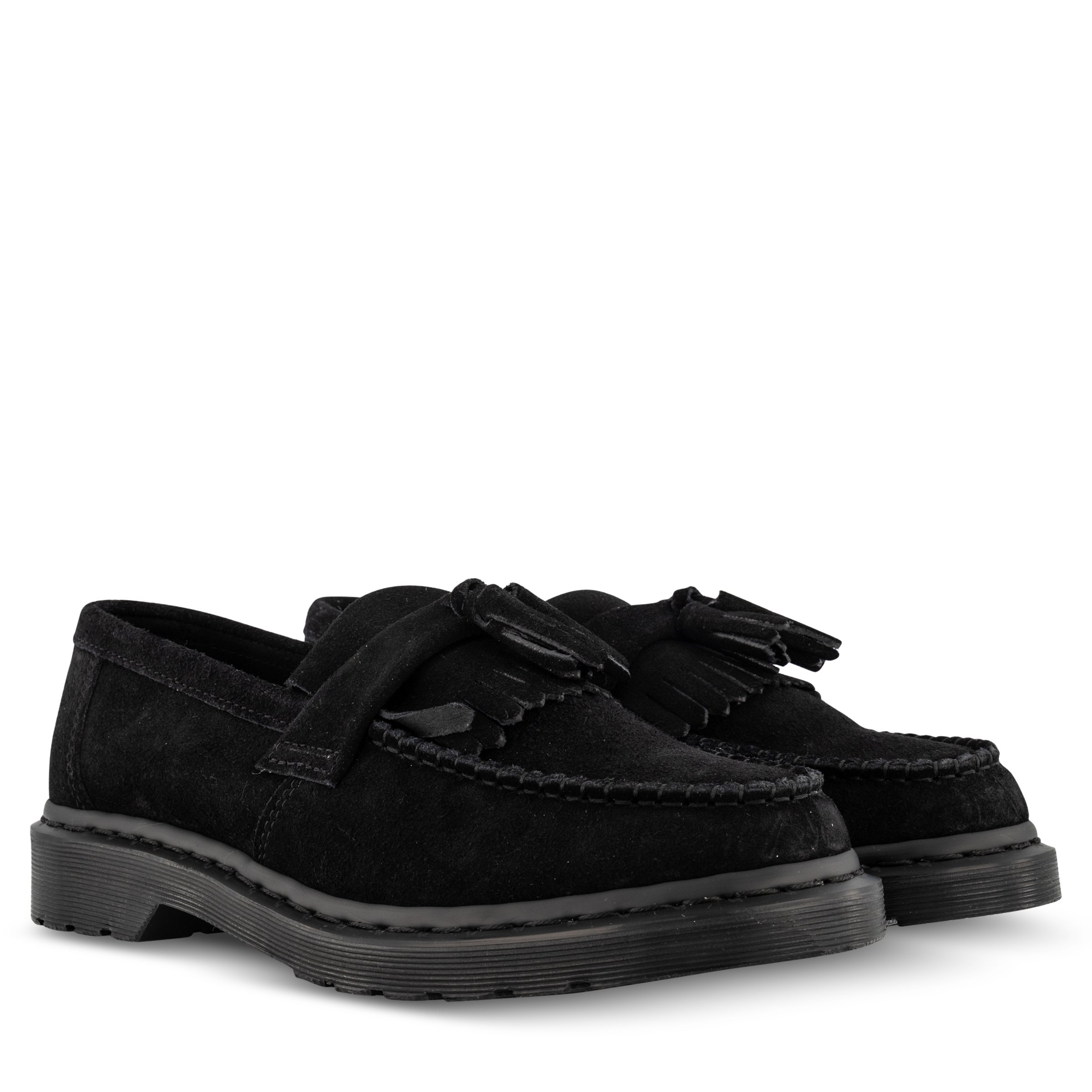 Dr Martens Adrian Tassel Loafer Black Suede Hype DC