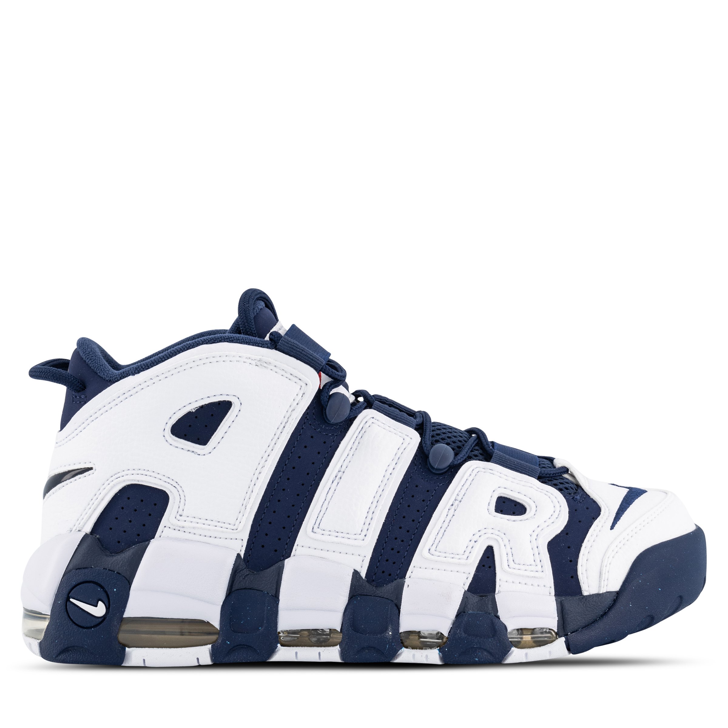 Nike Air More Uptempo 96 White Midnight Navy Metallic Gold Hype DC
