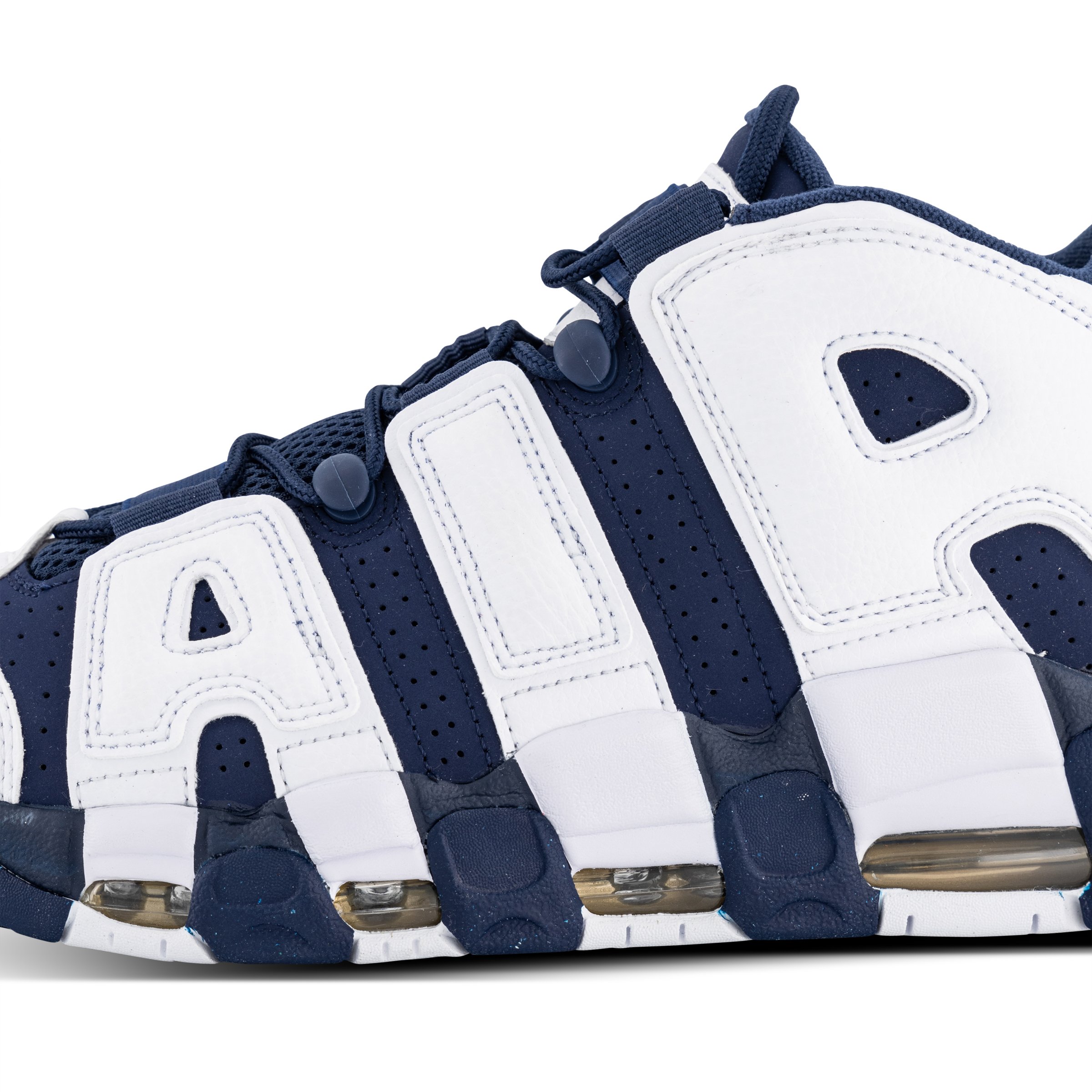 Nike Air More Uptempo 96 White Midnight Navy Metallic Gold Hype DC