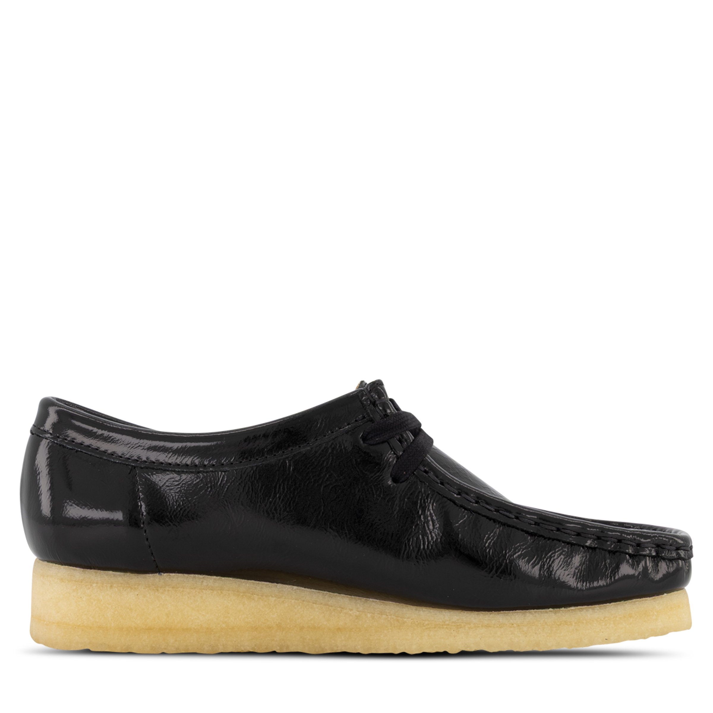 Clarks Originals Wallabee Patent Leather Womens Black Patent | Hype DC