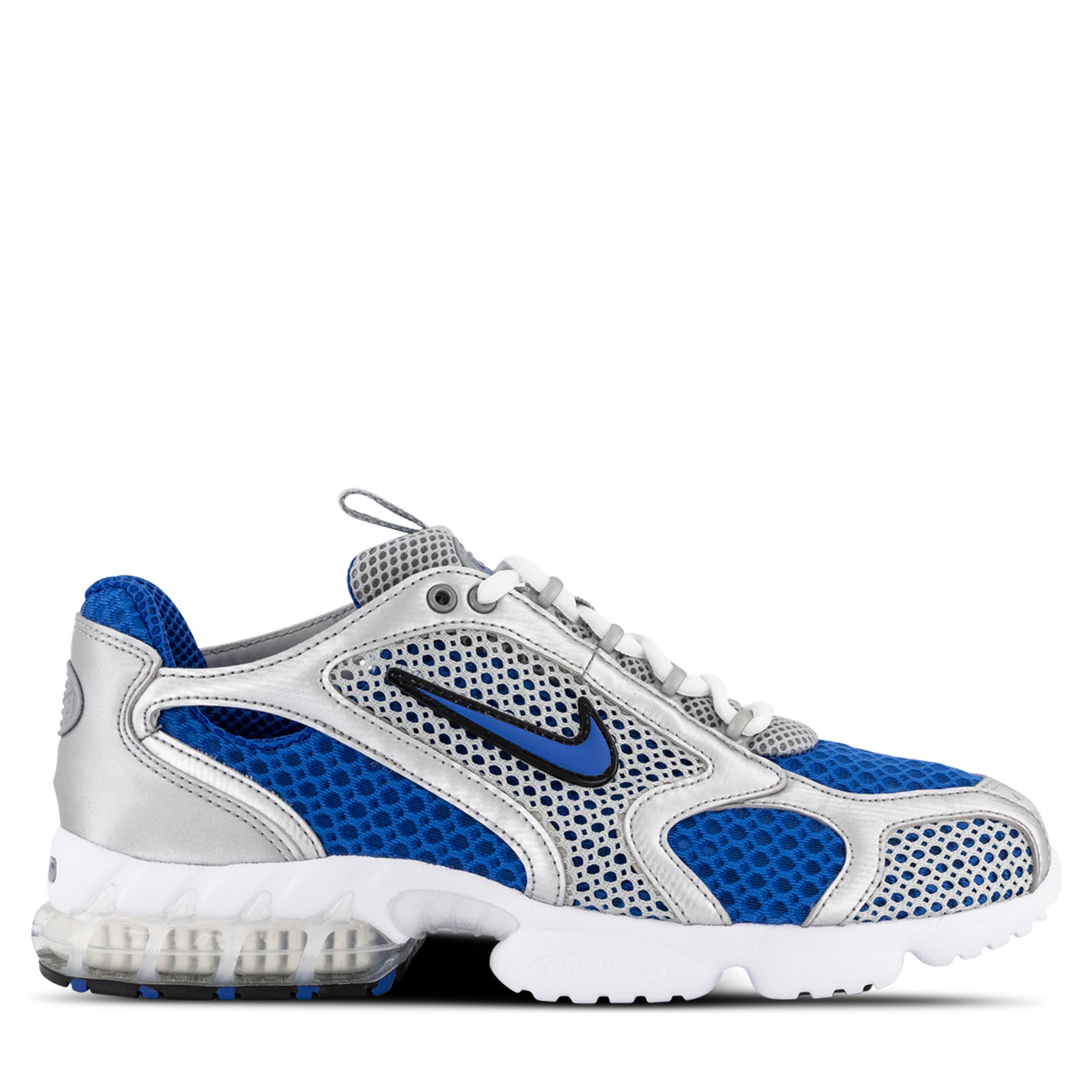 Nike Air Zoom Spiridon Cage 2 Mens Size 12 Silver Varsity Royal White Originally released in 2003, the Air Zoom Spiridon Cage 2  main image 2