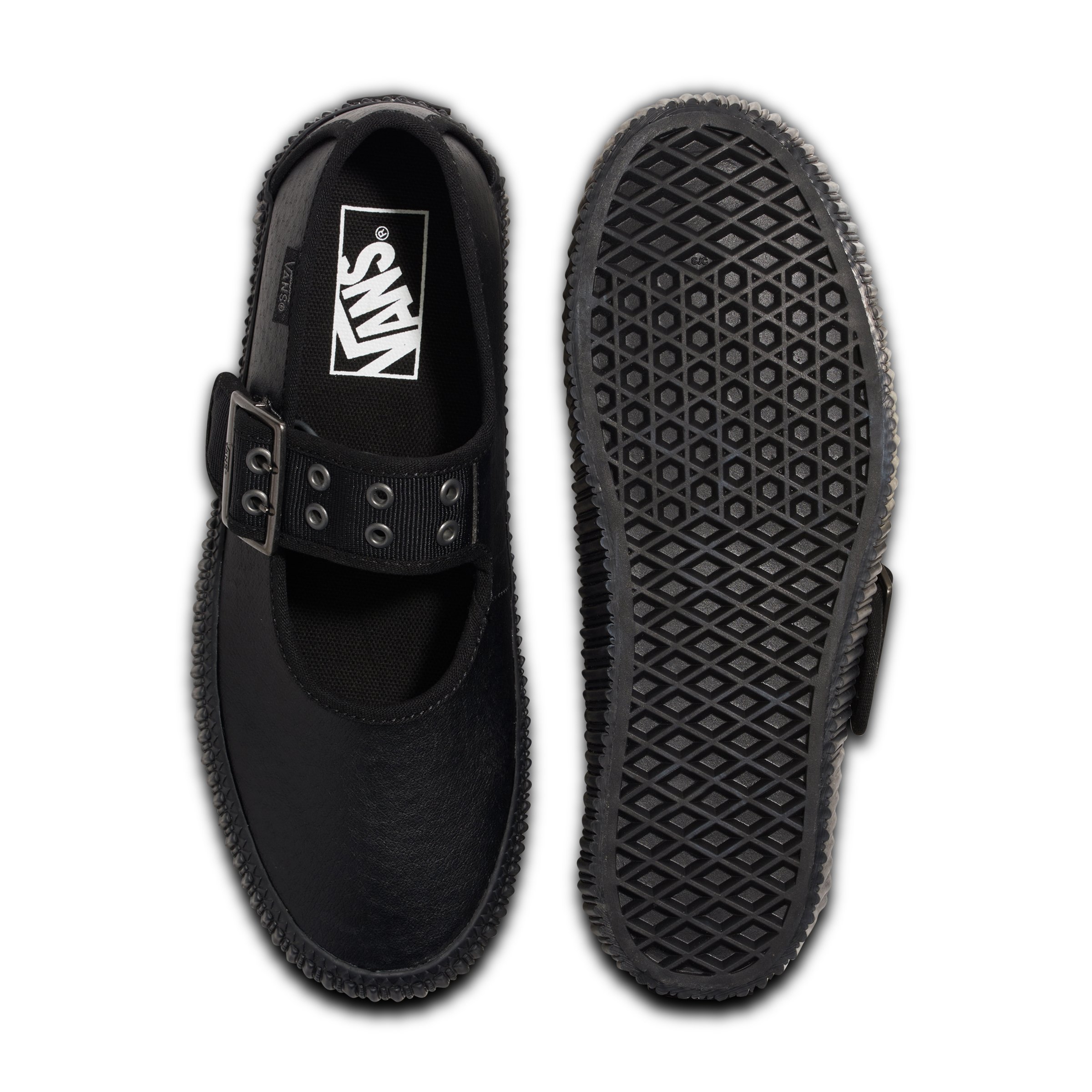 Vans Mary Jane Creeper Grunge Core Black Leather Hype DC