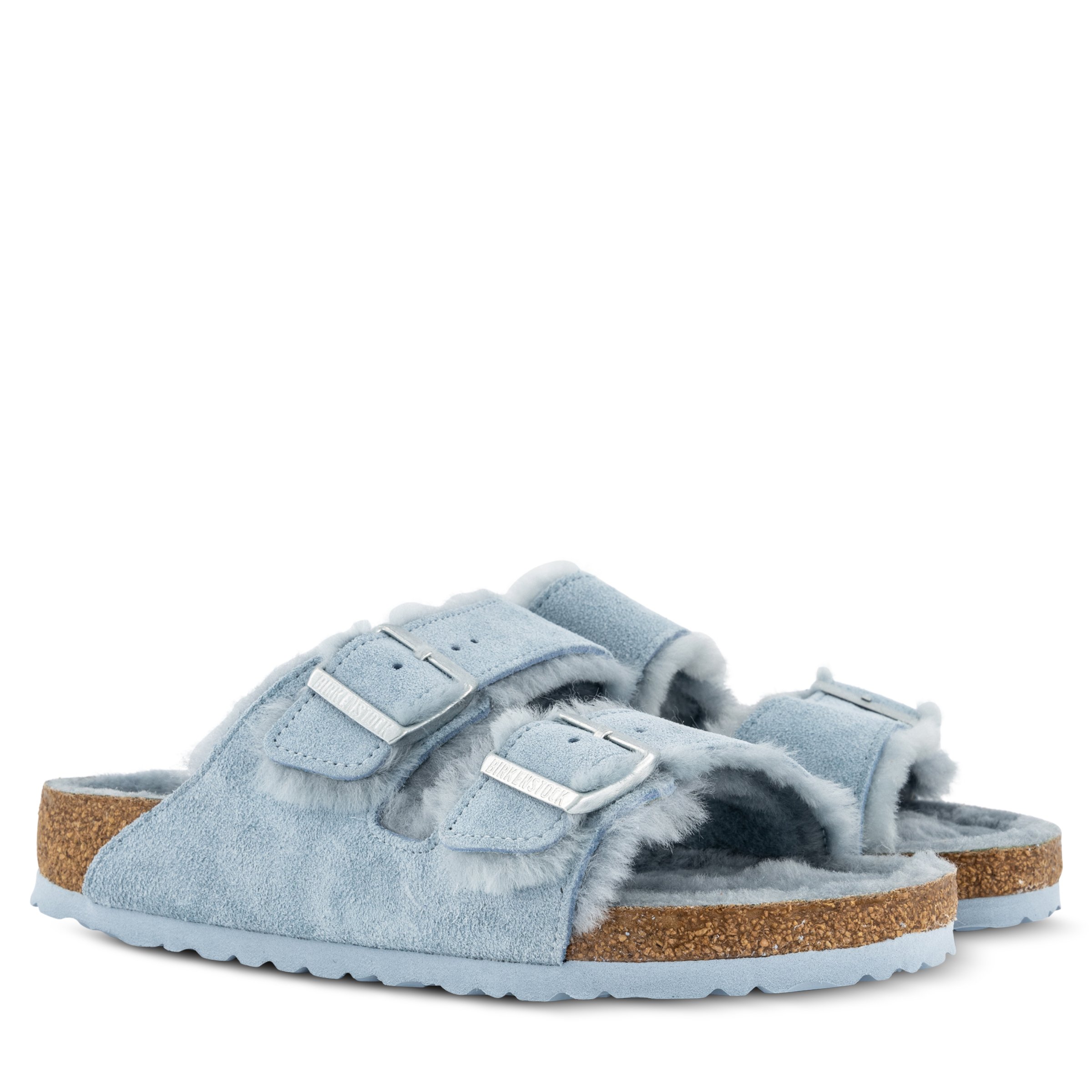 Birkenstock arizona shearling discount blue