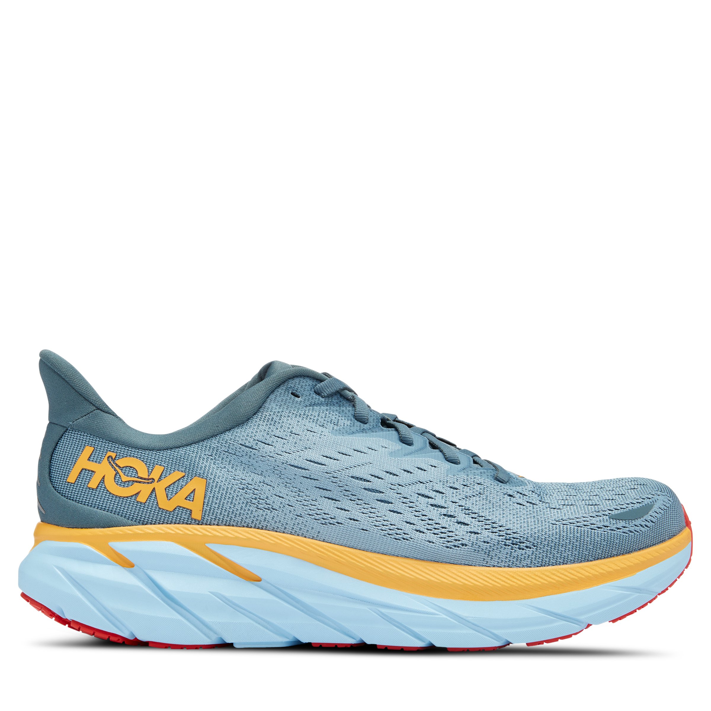 Size 11.5 - Hoka One One HOKA Clifton 8 Goblin Blue Mountain‎ Spring Hoka Bondi 8 - Goblin Blue - Mountain Spring – Fit2Run main image 3