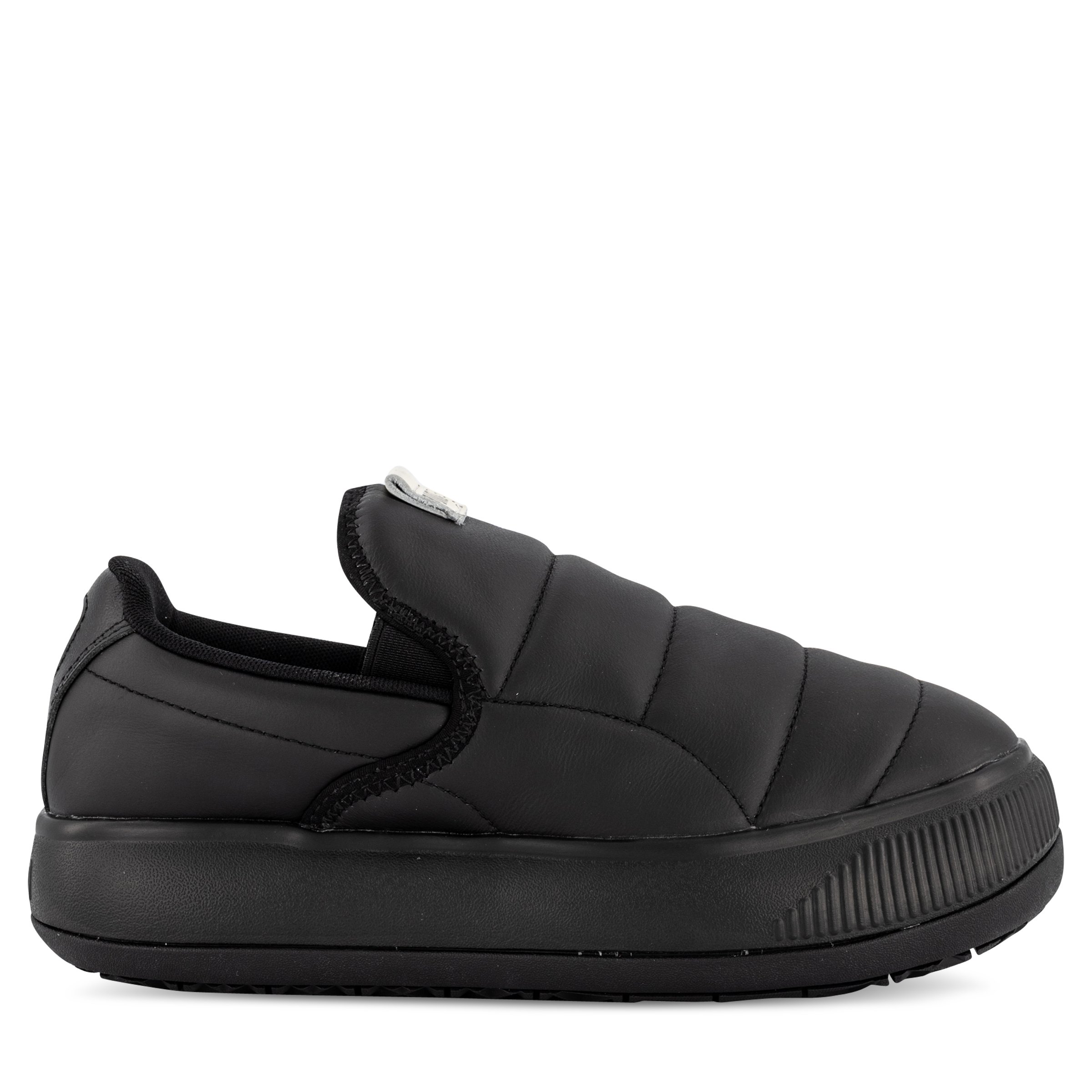 Puma Suede Mayu Slip On Leather Womens Black Hype DC