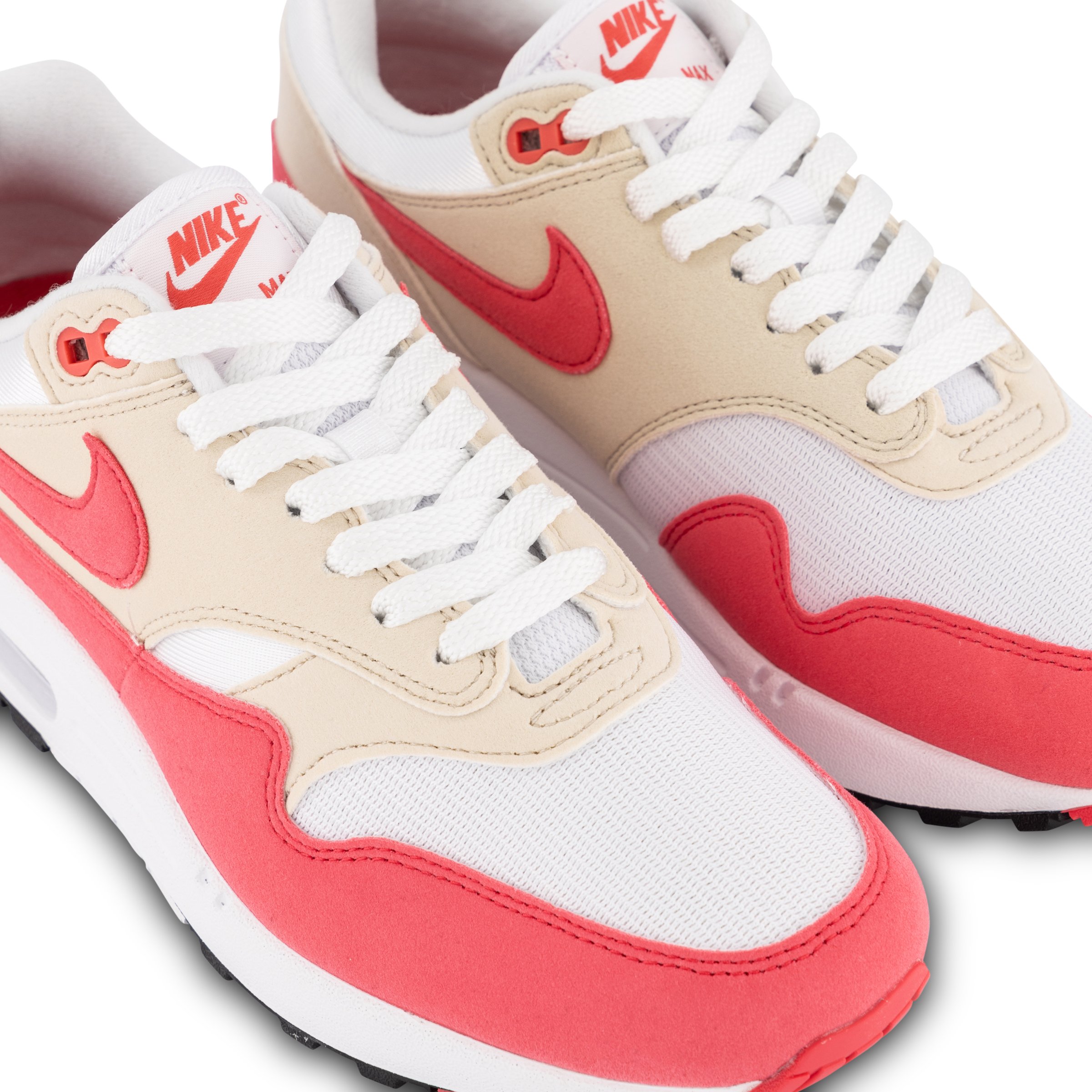 Nike Air Max 1 Womens White Aster Pink Light Orewood Brown Hype DC