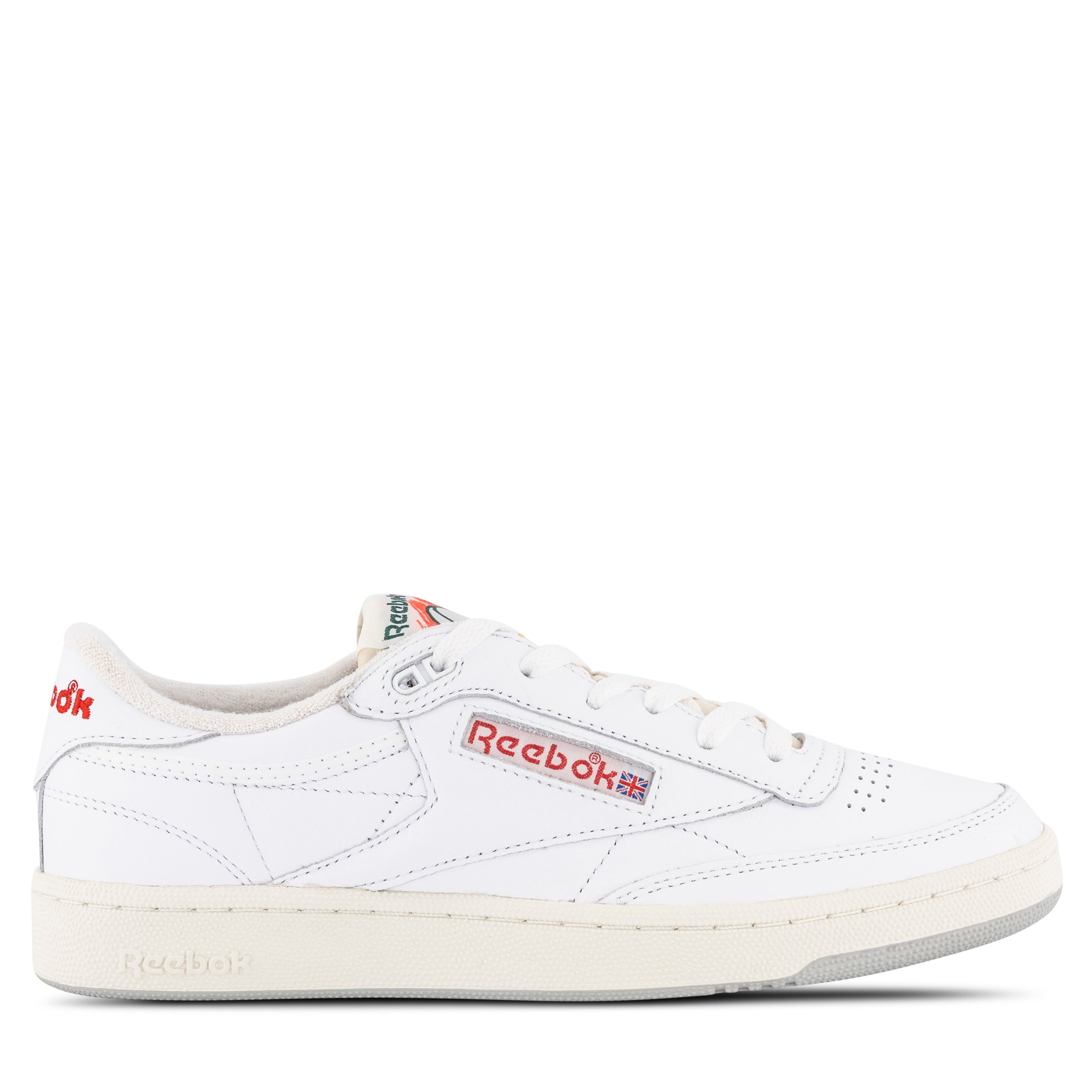 Reebok Club C 85 Vintage White Chalk Vector Red Hype DC