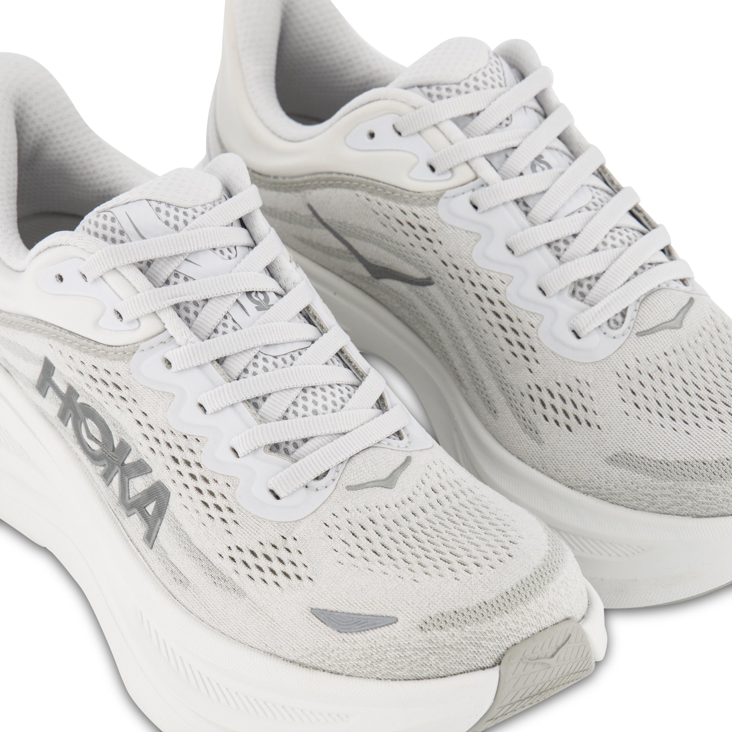 ★HOKA(W)★Bondi 9 Running Shoes★Stardust Silver HOKA Bondi 9 Women's Stardust/Silver – Holabird Sports