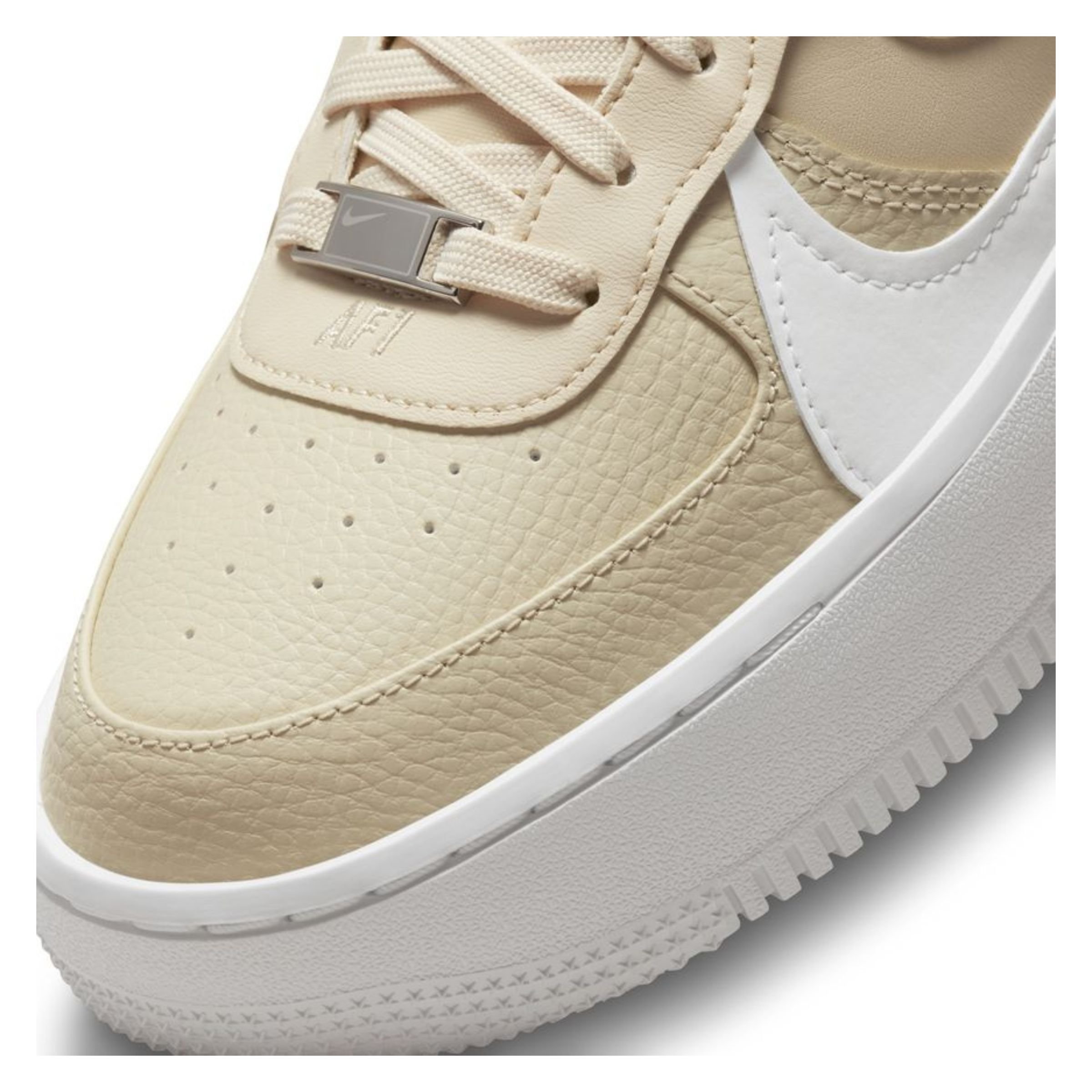 Nike Air Force 1 PLT.AF.ORM Womens Fossil Sail Summit White Black Hype DC