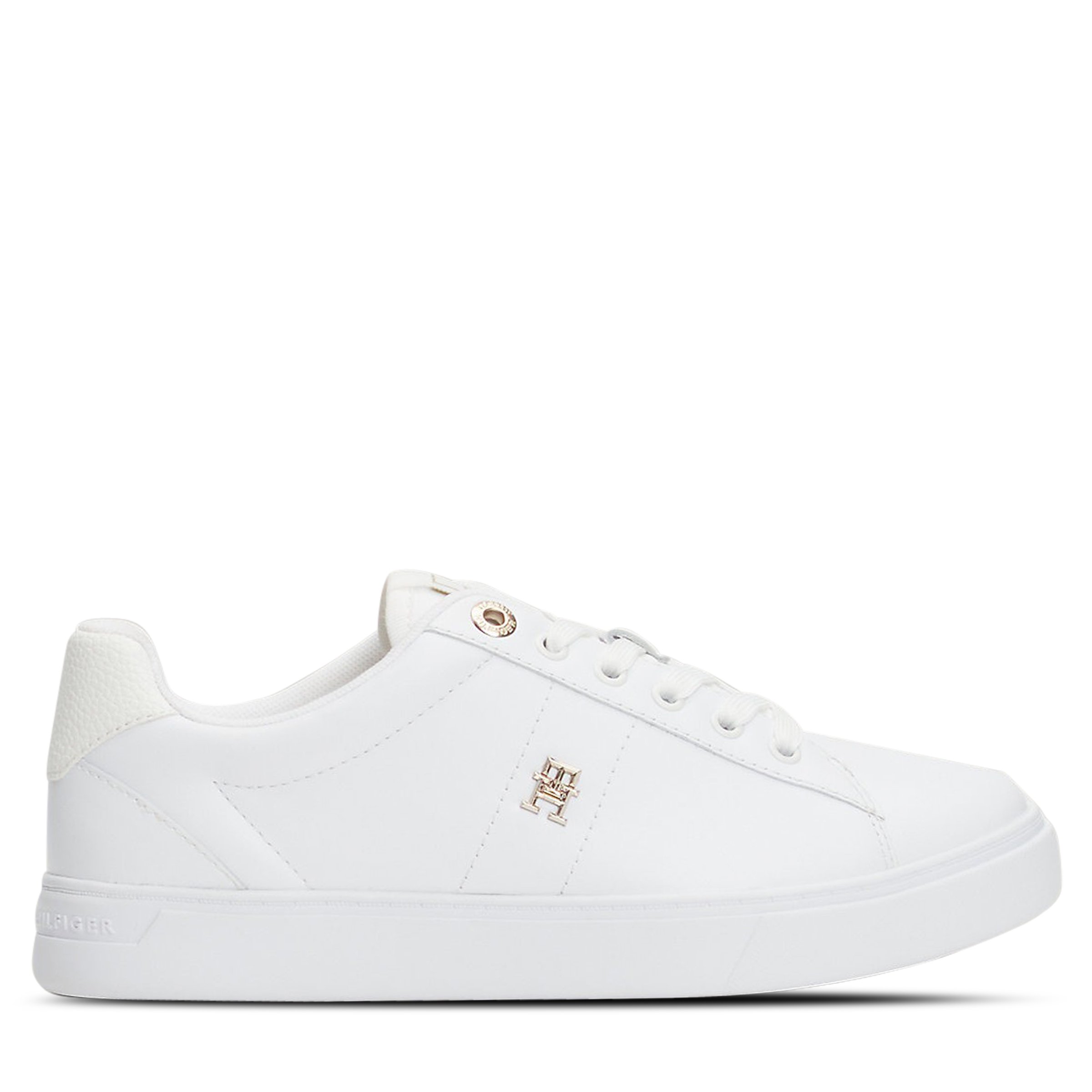 Tommy Hilfiger Elevated Leather Court Womens White Hype DC