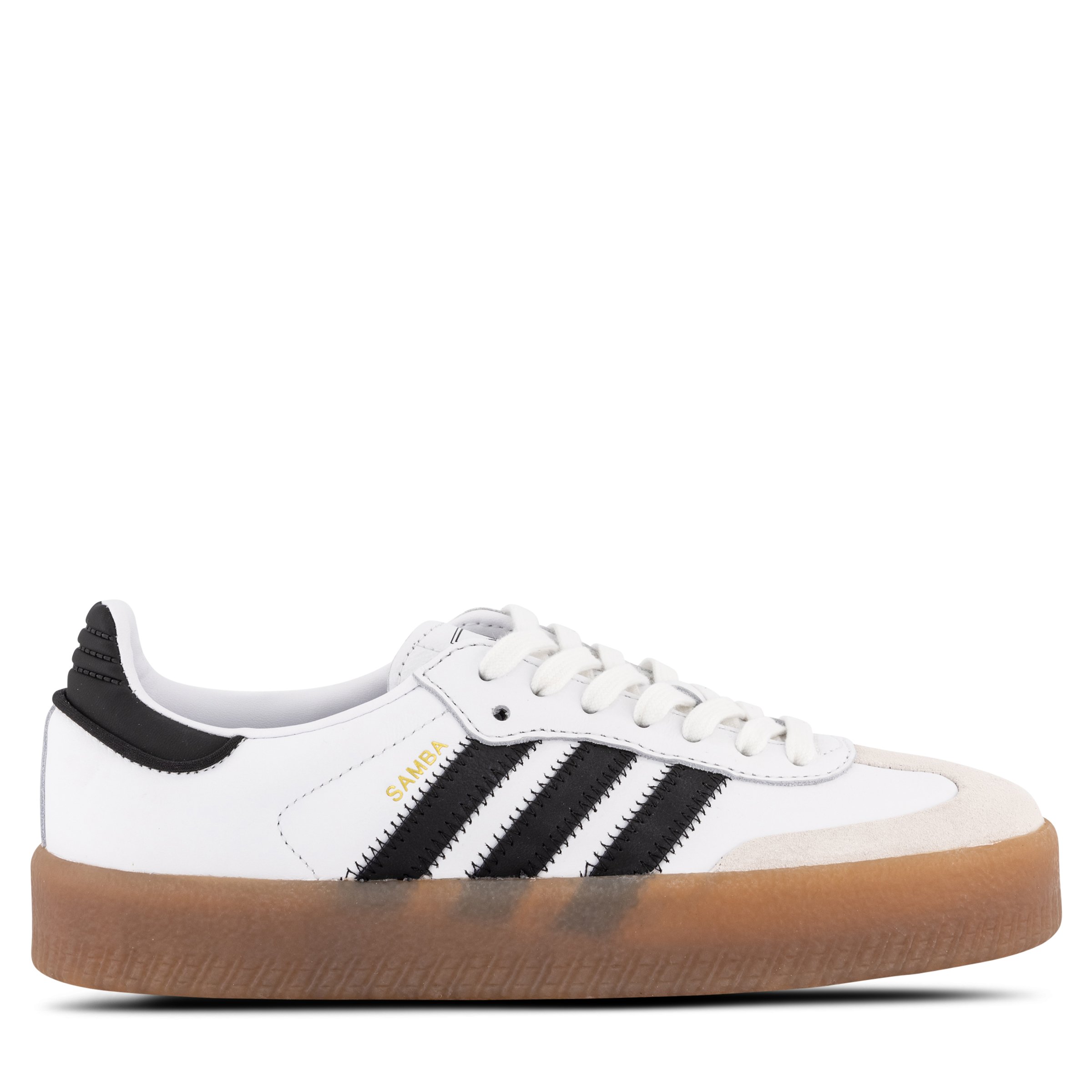 Womens white adidas shoes with black stripes 2025