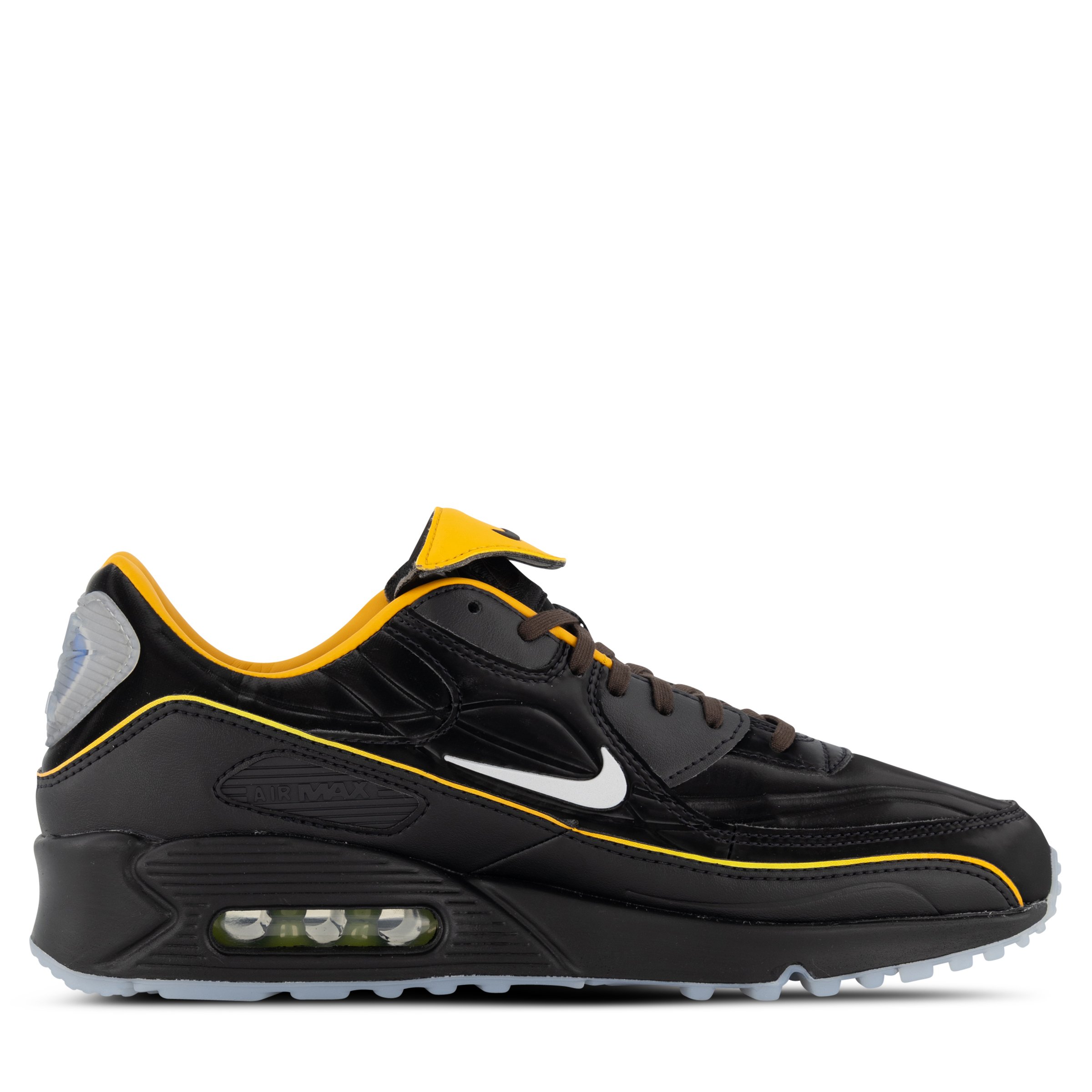 nike sneaker black and yellow air max 90