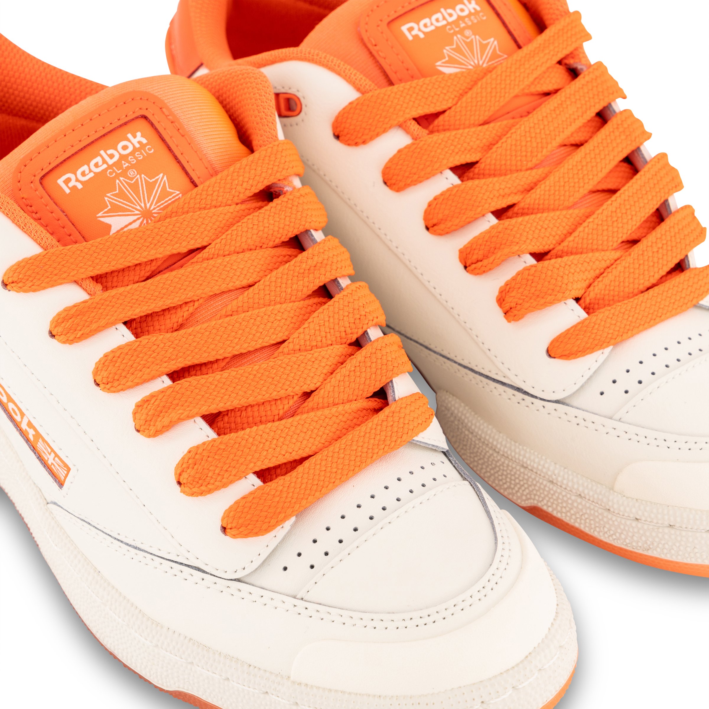 Reebok Club C Bulc Chalk Orange Flame Hype DC