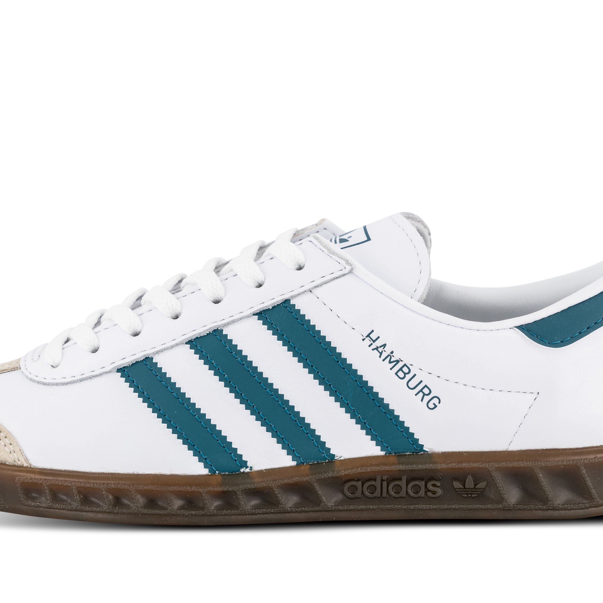 adidas Originals Hamburg Womens White Legacy Teal Gum Hype DC