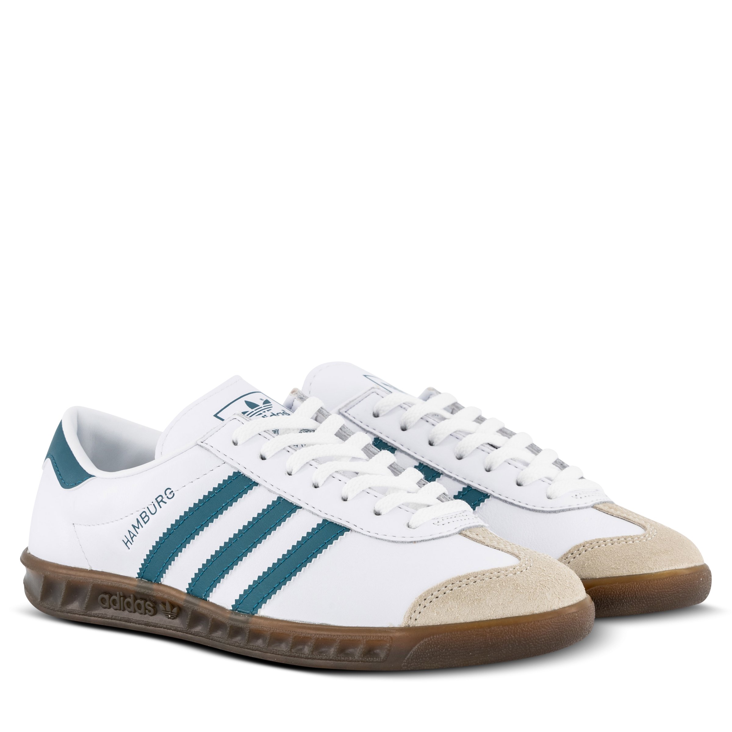 adidas Originals Hamburg Womens White Legacy Teal Gum Hype DC